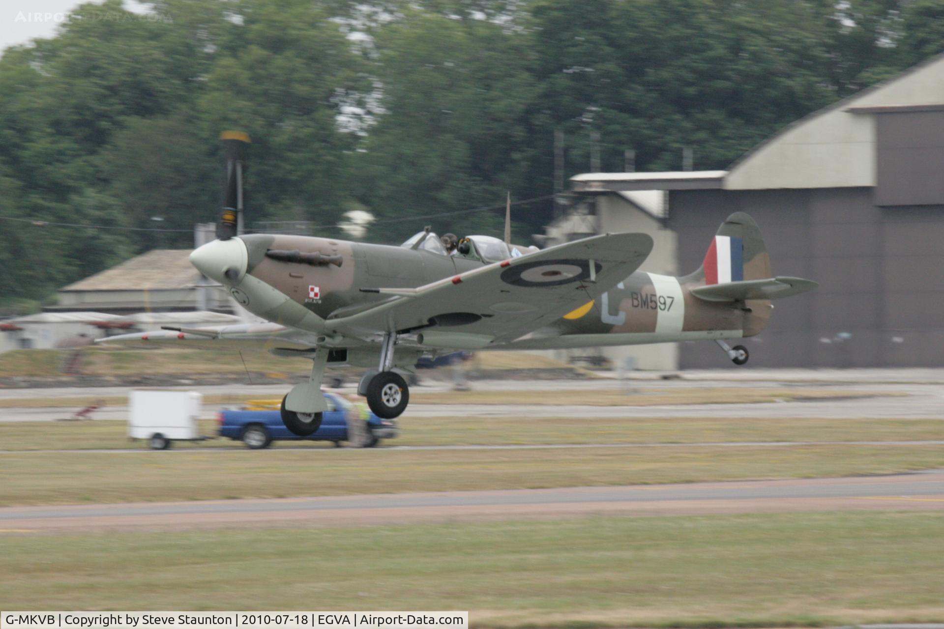 G-MKVB, 1942 Supermarine 349 Spitfire LF.Vb C/N CBAF.2461, Taken at the Royal International Air Tattoo 2010