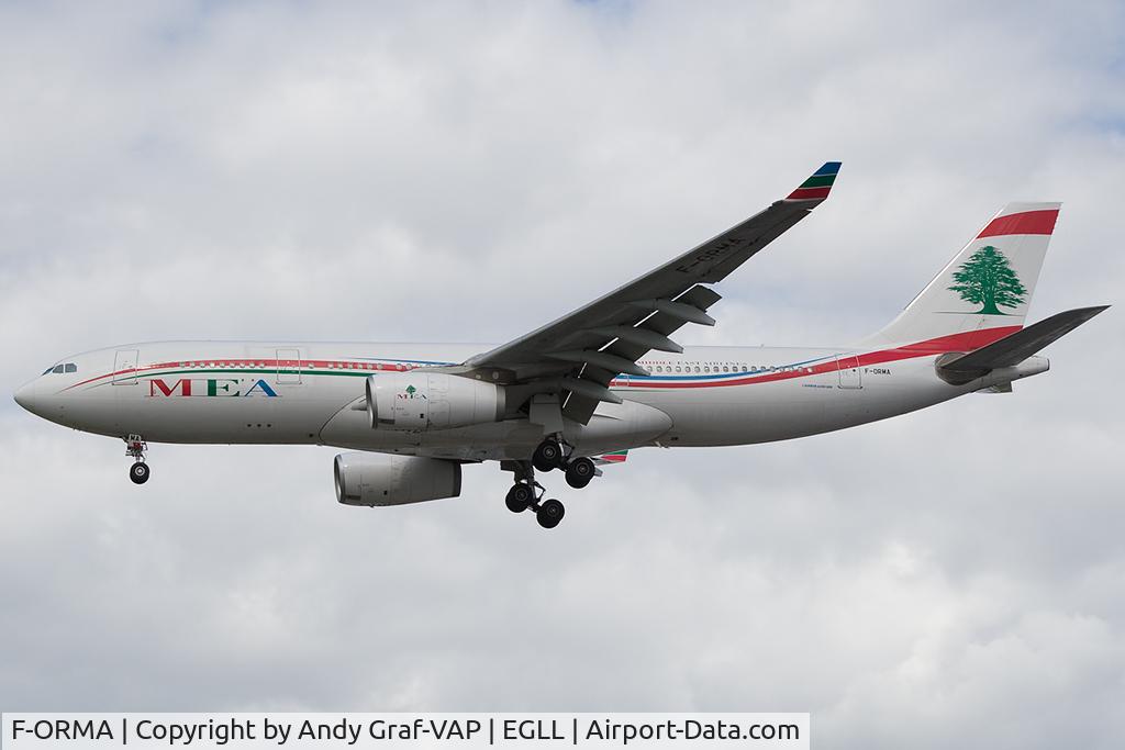 F-ORMA, 2008 Airbus A330-243 C/N 926, MEA A330-200