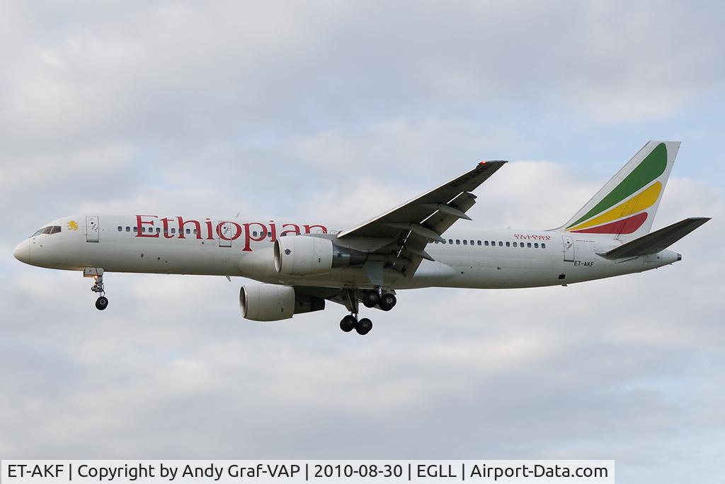 ET-AKF, 1992 Boeing 757-260/ER C/N 26058/1992, Ethopian Airlines 757-200