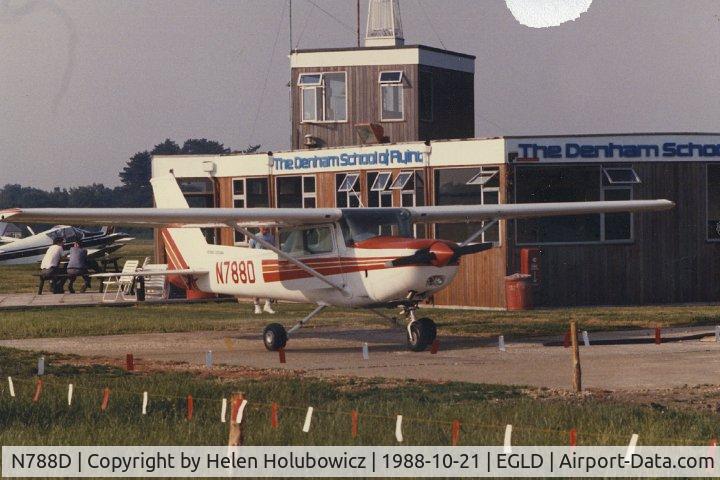 N788D, 1978 Reims Cessna F152 II C/N 1521848, When owned/operated by R P Holubowicz, Esq., Director General of the International Air Carrier Asociation (IACA); US national UK resident.