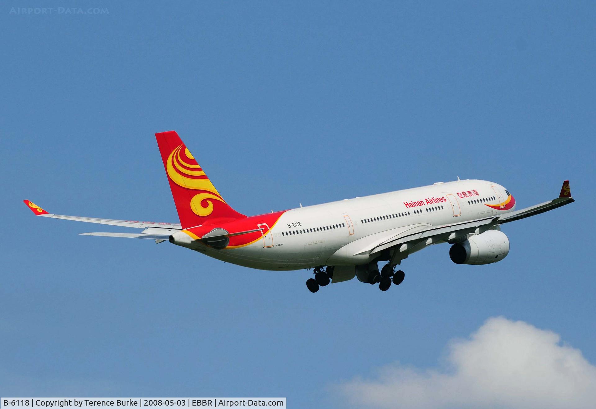 B-6118, 2007 Airbus A330-243 C/N 881, Brussels, off RNY 07R.
