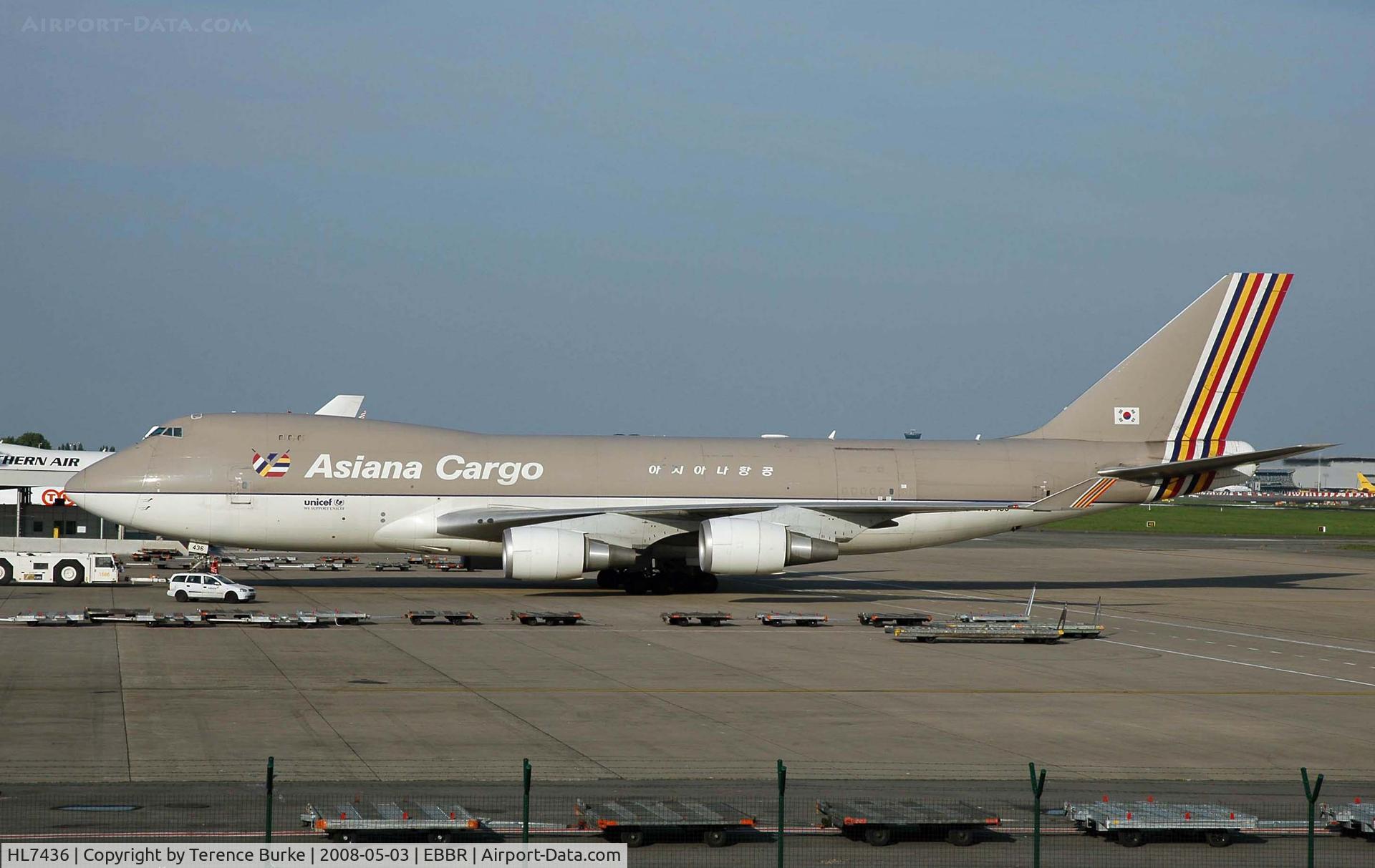 HL7436, 2002 Boeing 747-48EF (SCD) C/N 29170, Brussels Cargo area
