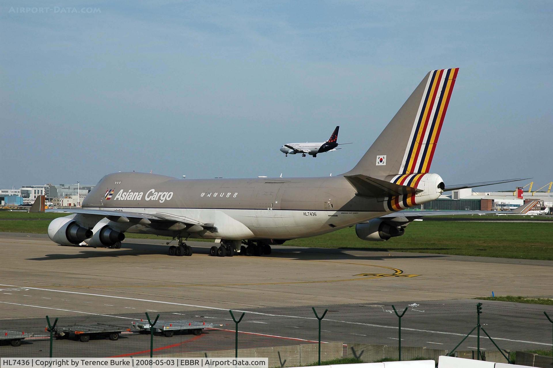 HL7436, 2002 Boeing 747-48EF (SCD) C/N 29170, Brussels Cargo area.