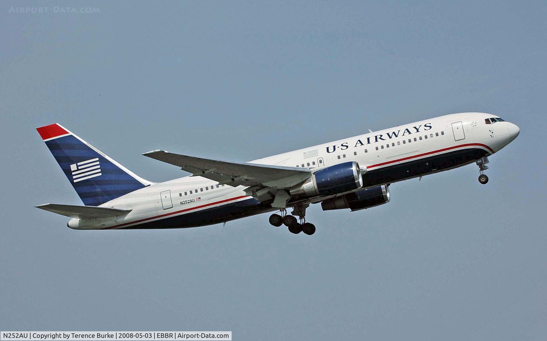 N252AU, 1990 Boeing 767-2B7 C/N 24765, Take off RNY 07R Brussels