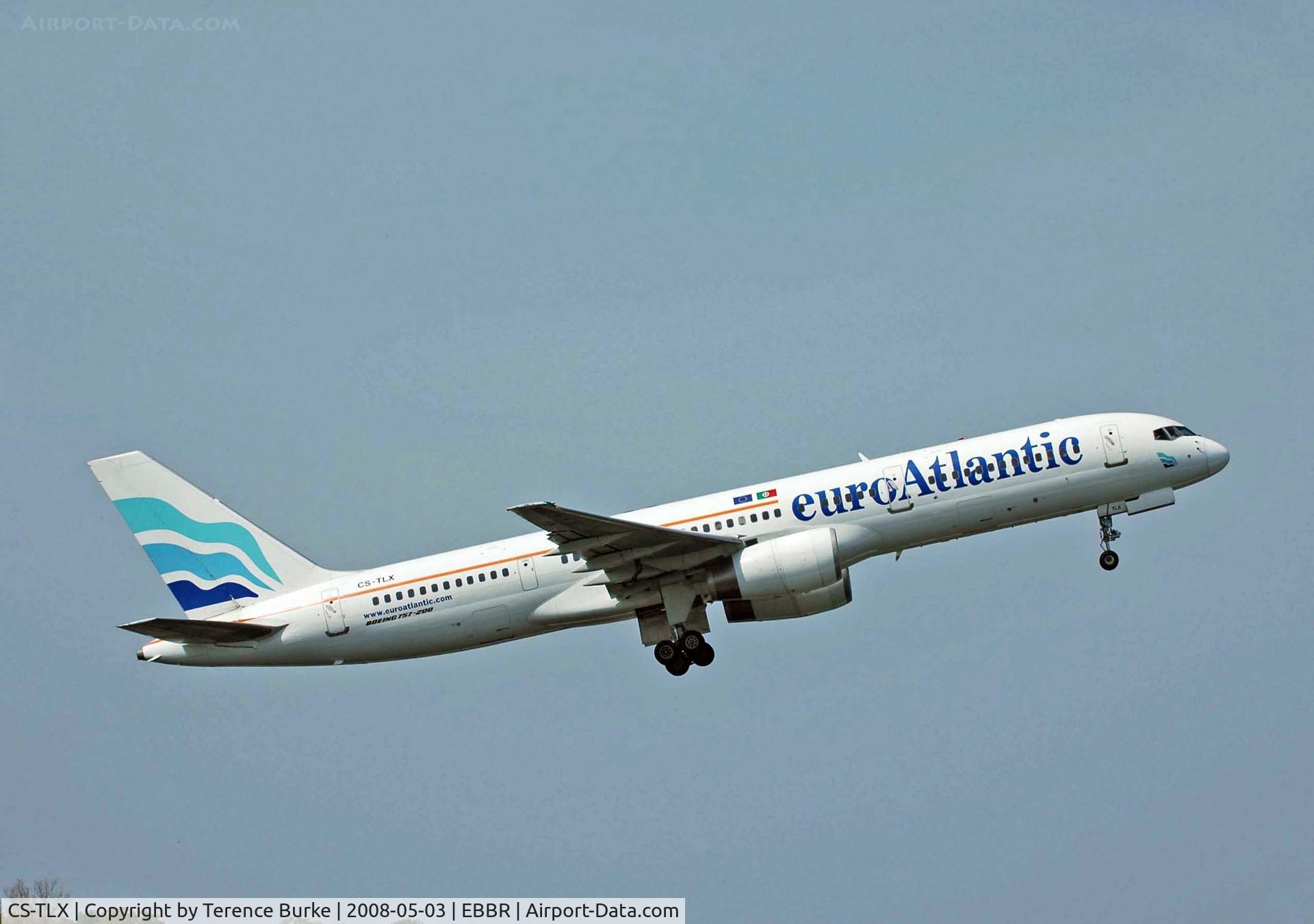 CS-TLX, 1988 Boeing 757-2G5 C/N 24176, Brussels airport, Take off 07R