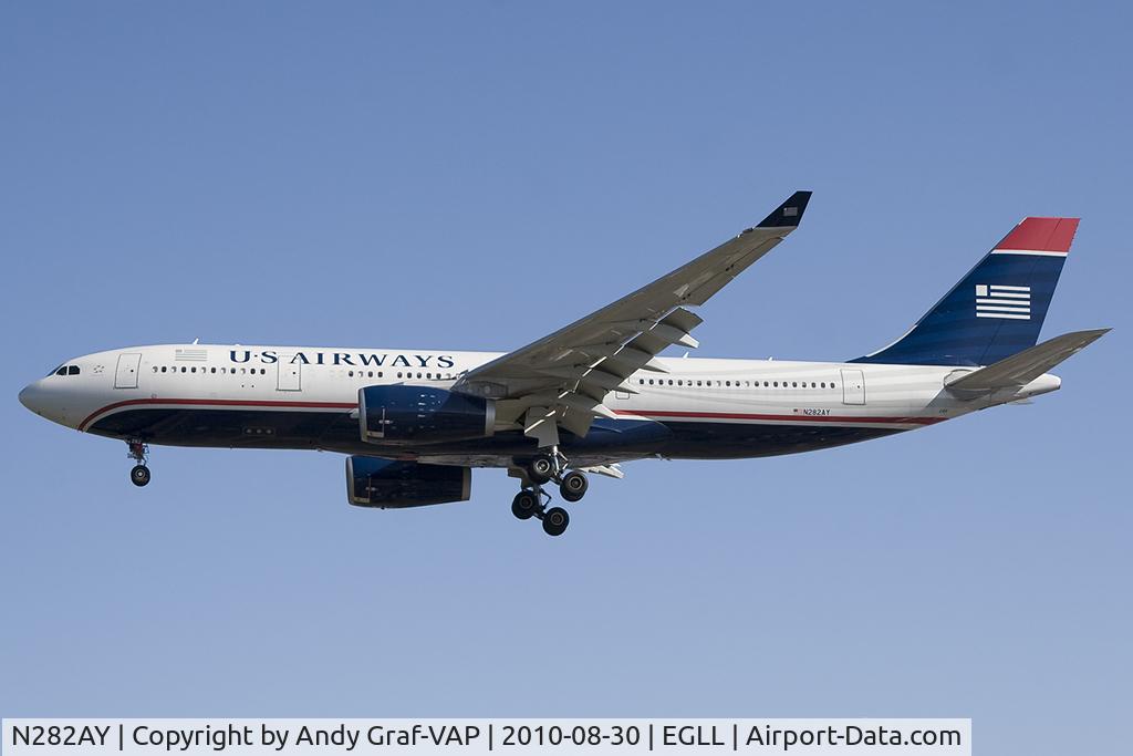 N282AY, 2009 Airbus A330-243 C/N 1069, US Airways A330-200