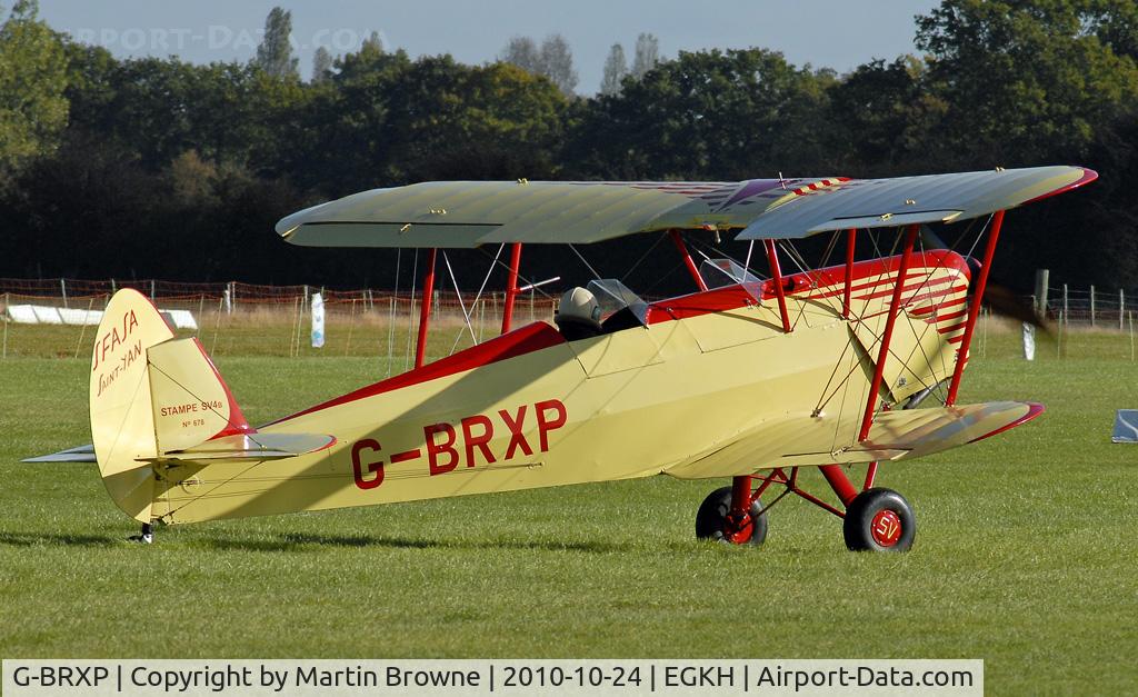 G-BRXP, 1948 Stampe-Vertongen SV-4C C/N 678, SHOT AT HEADCORN