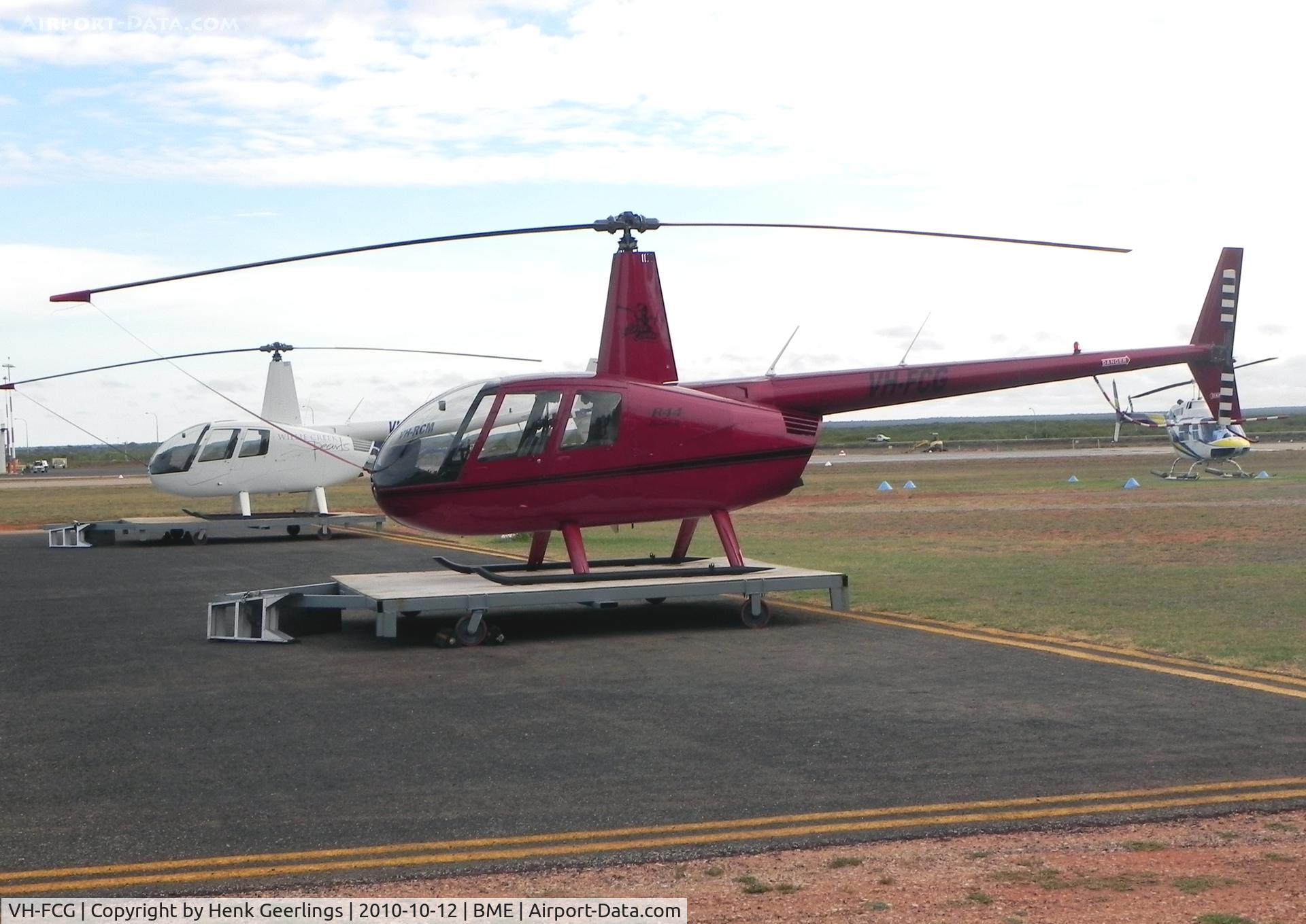 VH-FCG, Robinson R44 C/N 12011, Broome Airport
