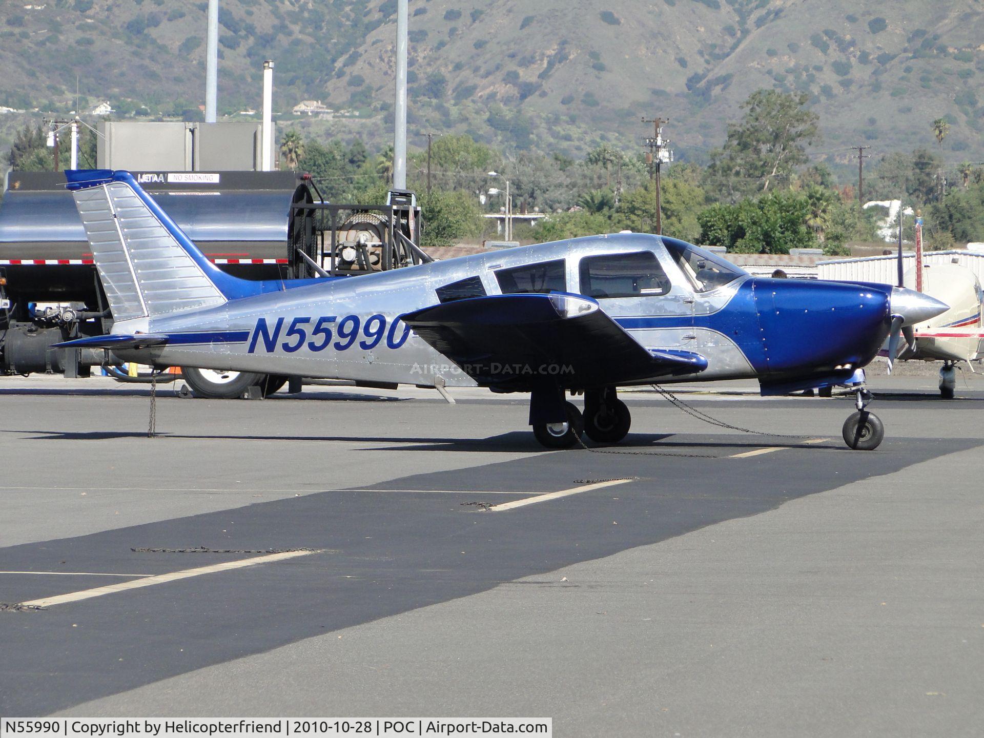 N55990, 1973 Piper PA-28R-200 C/N 28R-7335323, Parked in transient parking