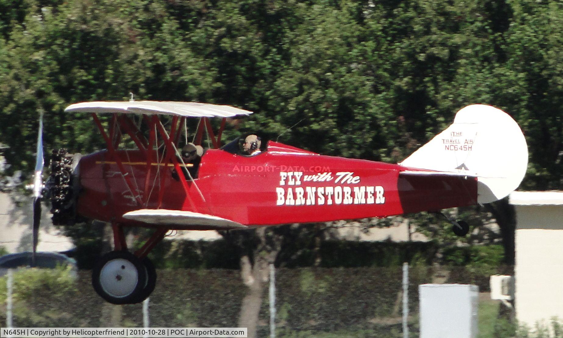 N645H, 1929 Curtiss-Wright Travel Air E-4000 C/N 1220, Making it's high speed pass over runway 26R