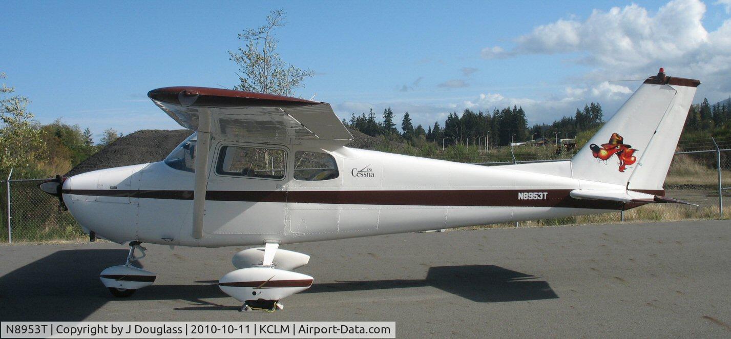 N8953T, 1959 Cessna 172A C/N 47158, Photo taken 10/11/2010 @ Port Angeles WA