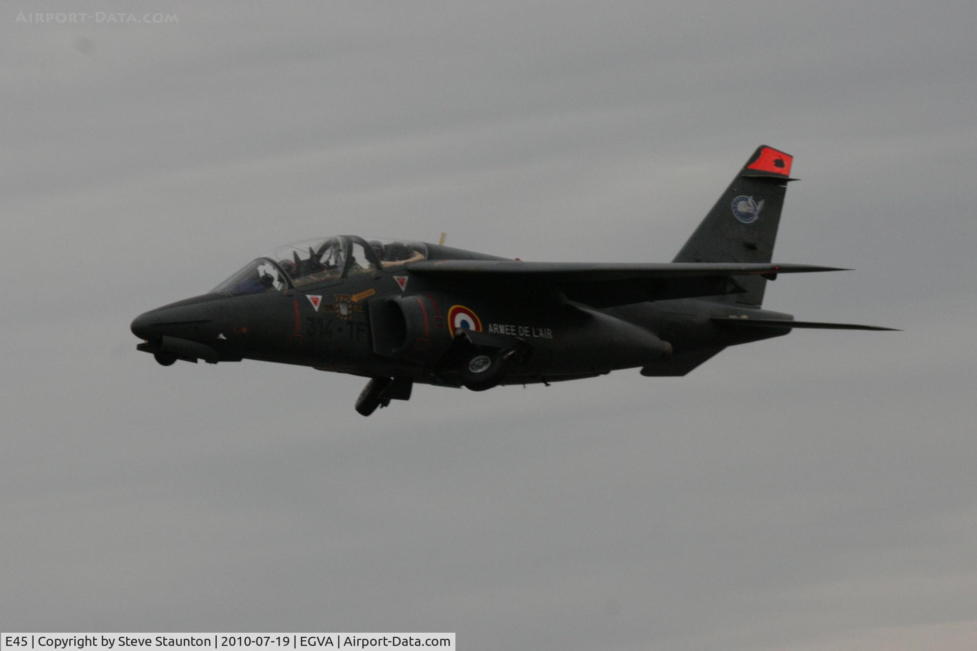 E45, Dassault-Dornier Alpha Jet E C/N E45, Taken at the Royal International Air Tattoo 2010