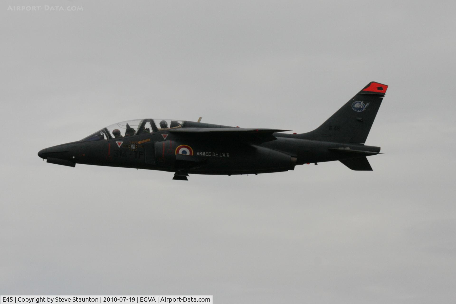 E45, Dassault-Dornier Alpha Jet E C/N E45, Taken at the Royal International Air Tattoo 2010