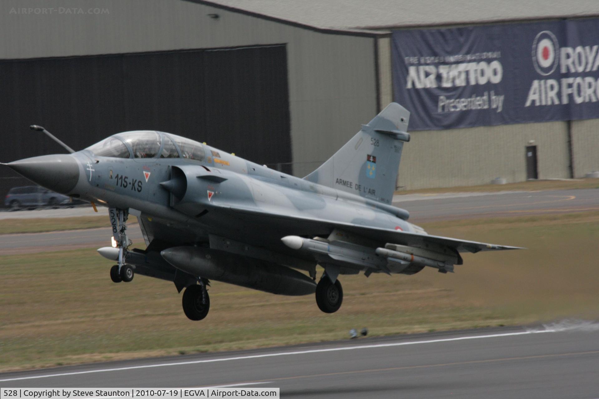 528, Dassault Mirage 2000B C/N 416, Taken at the Royal International Air Tattoo 2010