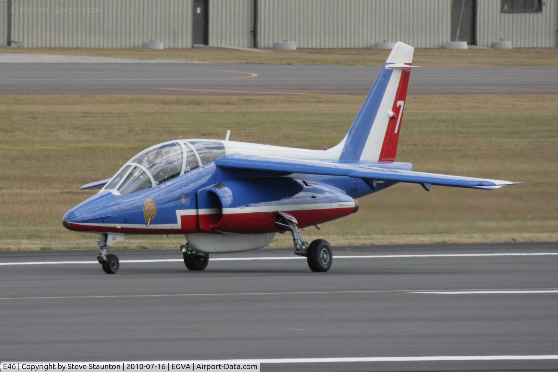 E46, Dassault-Dornier Alpha Jet E C/N E46, Taken at the Royal International Air Tattoo 2010