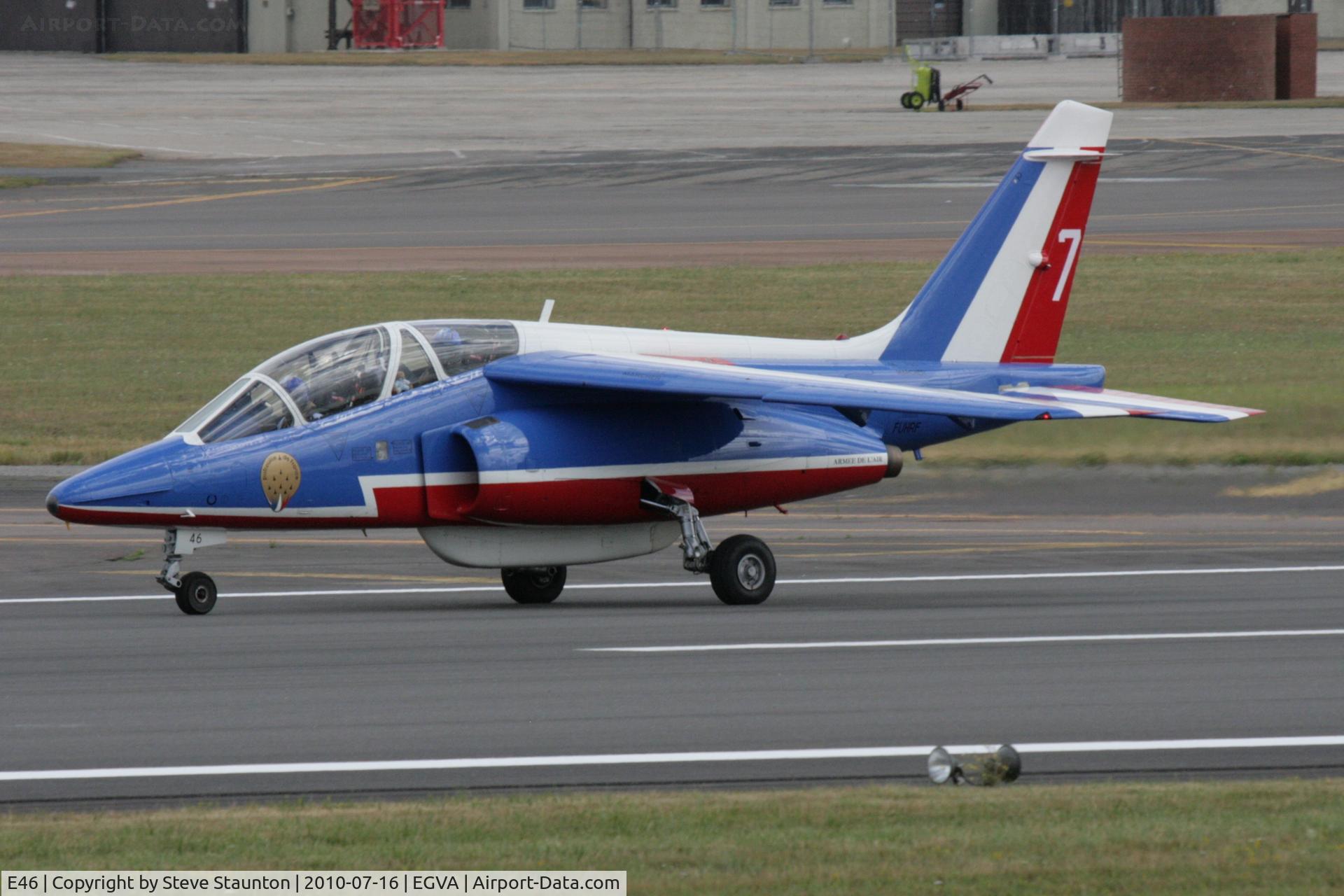 E46, Dassault-Dornier Alpha Jet E C/N E46, Taken at the Royal International Air Tattoo 2010