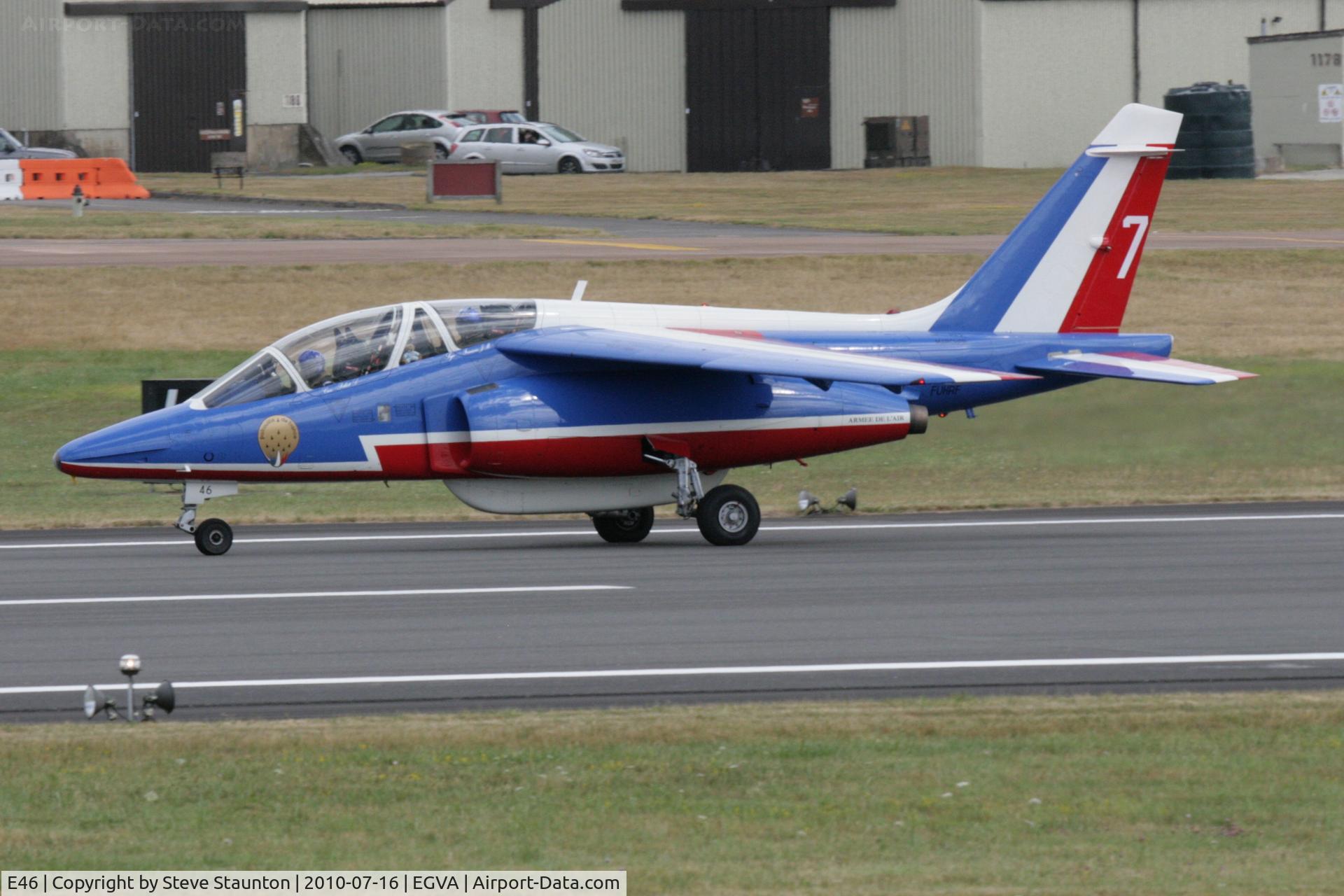 E46, Dassault-Dornier Alpha Jet E C/N E46, Taken at the Royal International Air Tattoo 2010