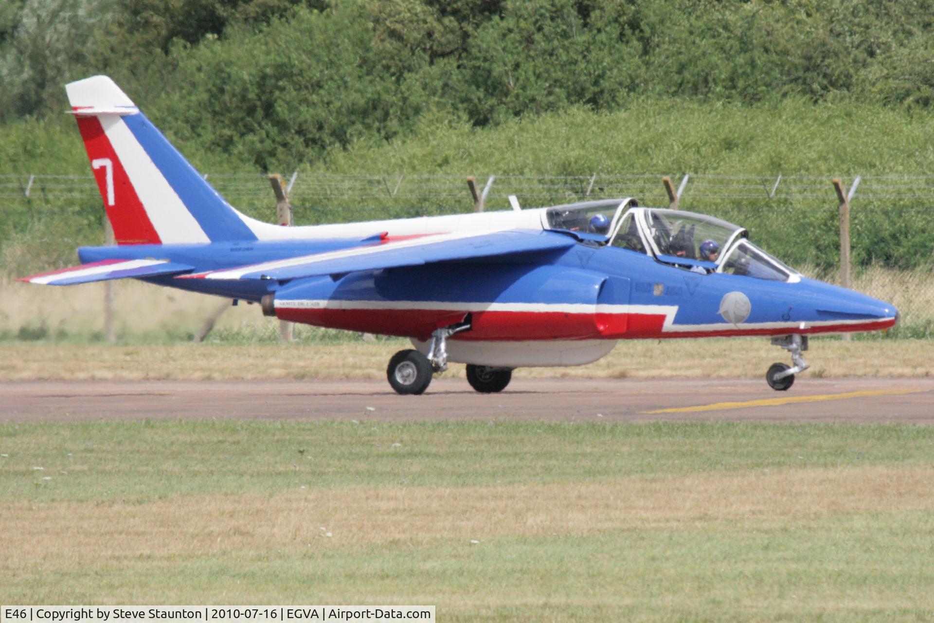 E46, Dassault-Dornier Alpha Jet E C/N E46, Taken at the Royal International Air Tattoo 2010