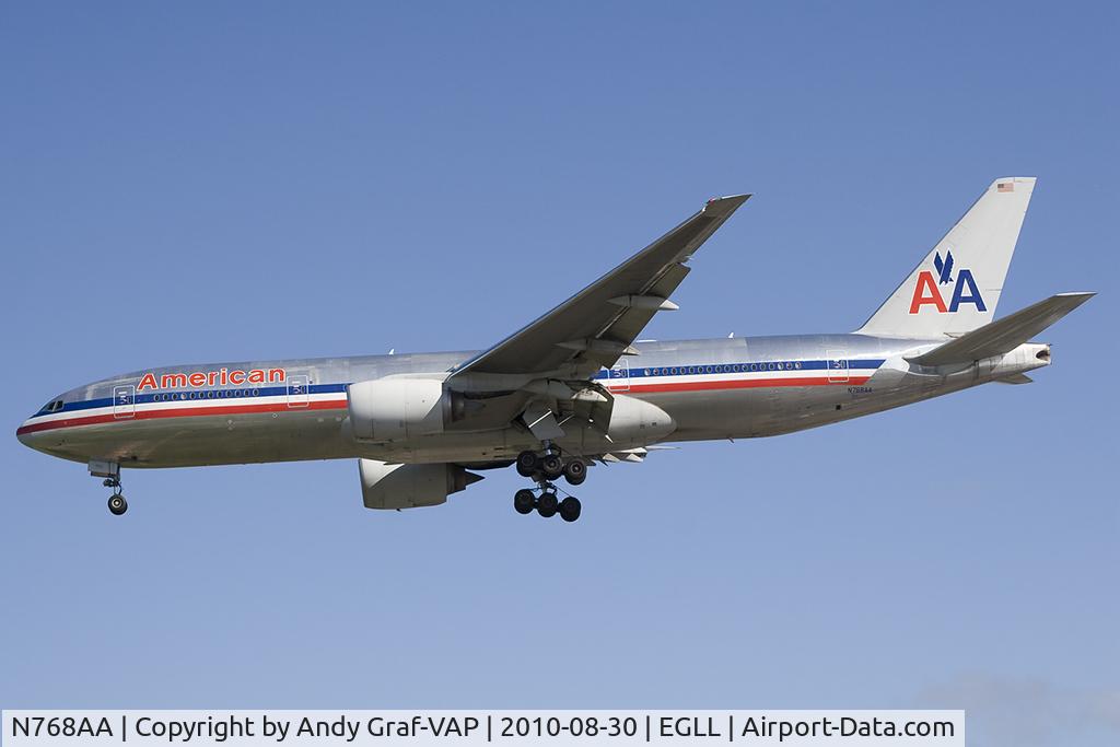 N768AA, 2006 Boeing 777-223 C/N 33540, American Airlines 777-200