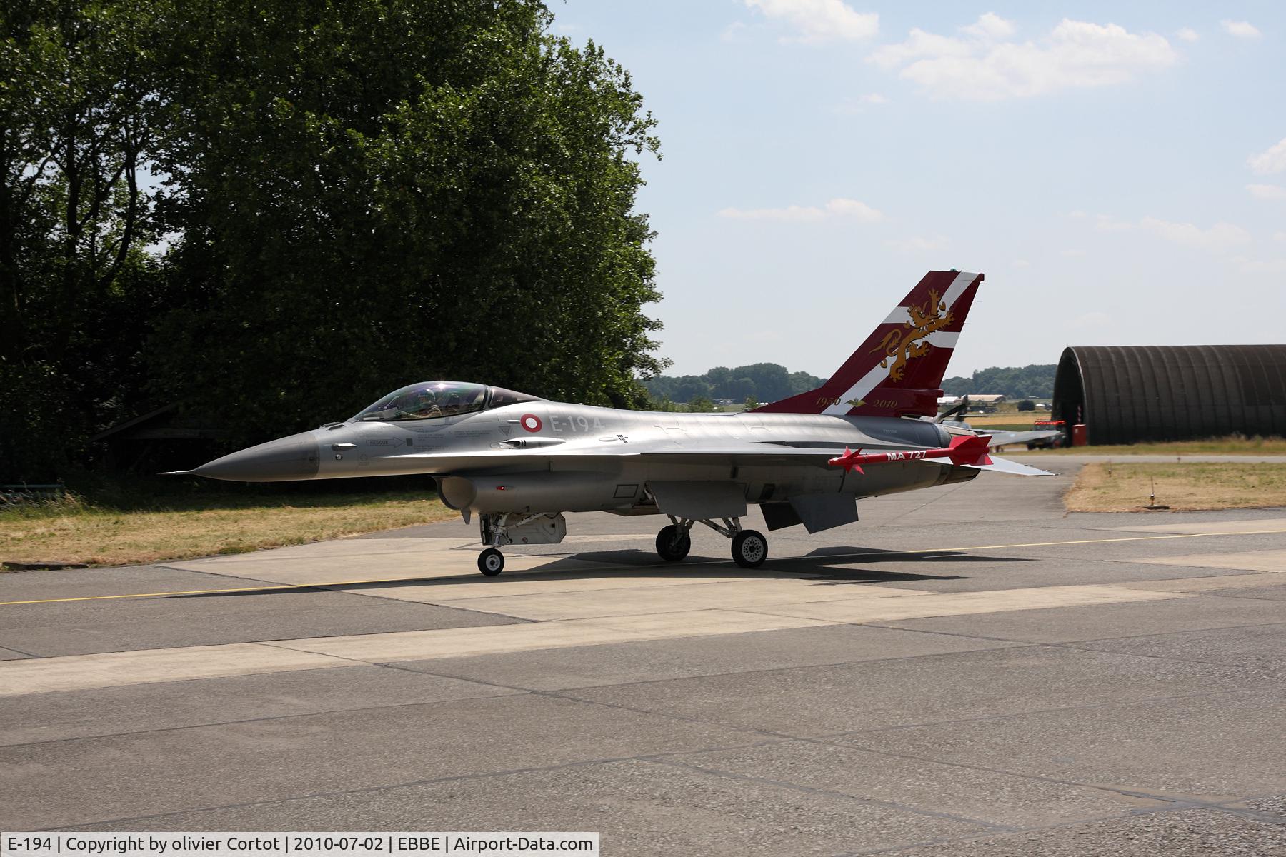 E-194, SABCA F-16A Fighting Falcon C/N 6F-21, beauvechain Airshow 2010