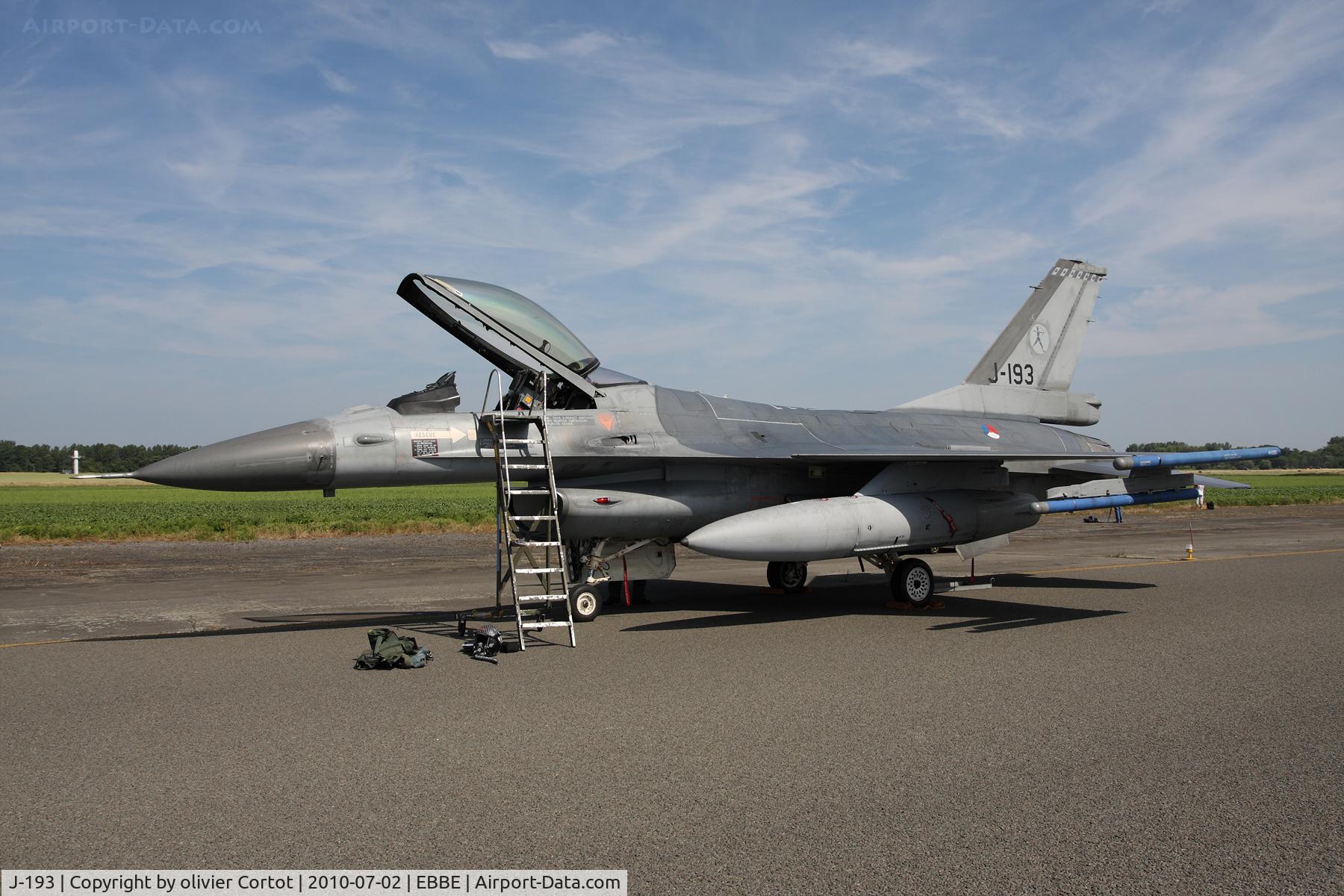 J-193, Fokker F-16AM Fighting Falcon C/N 6D-100, beauvechain Airshow 2010