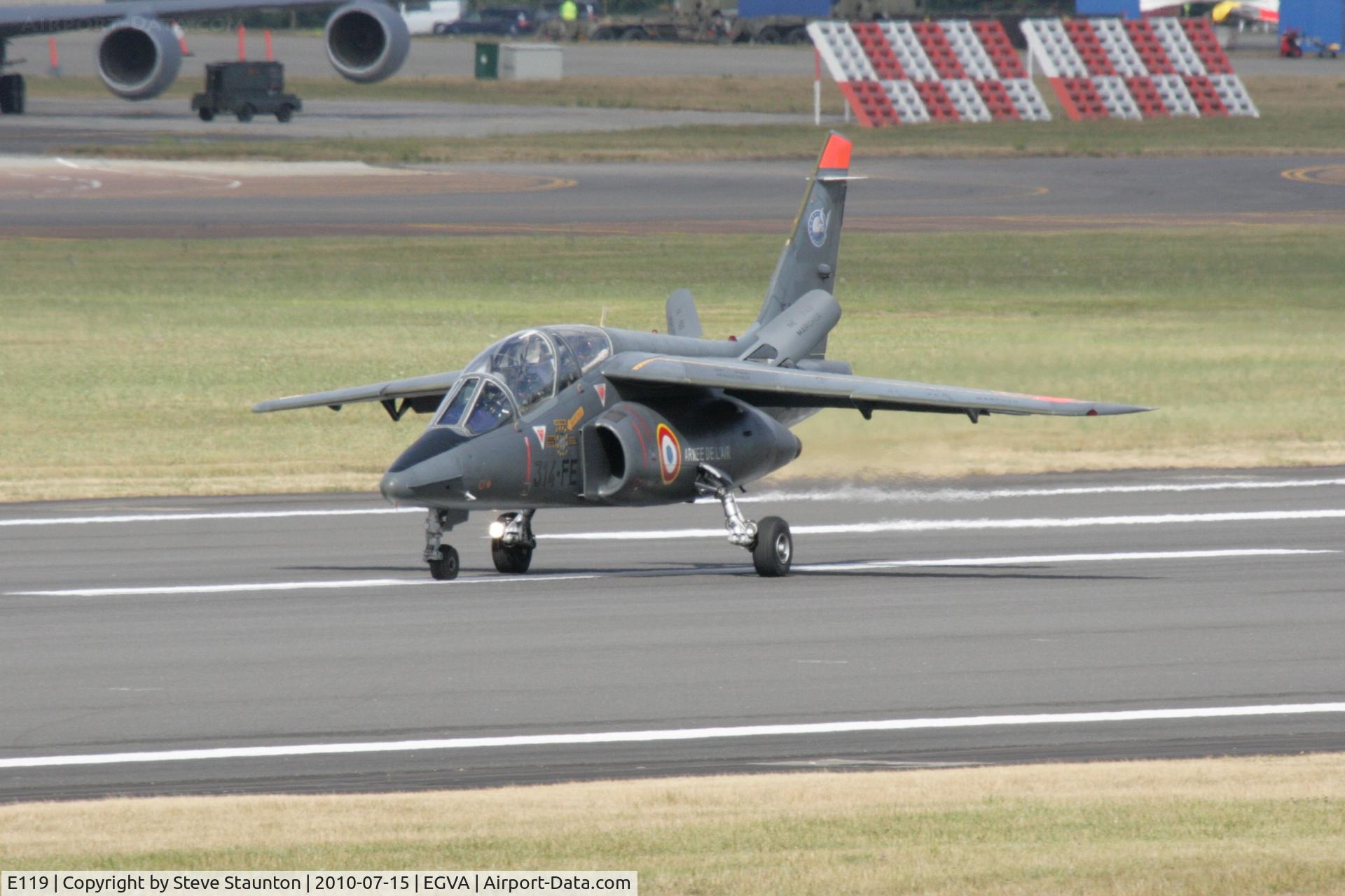E119, Dassault-Dornier Alpha Jet E C/N E119, Taken at the Royal International Air Tattoo 2010