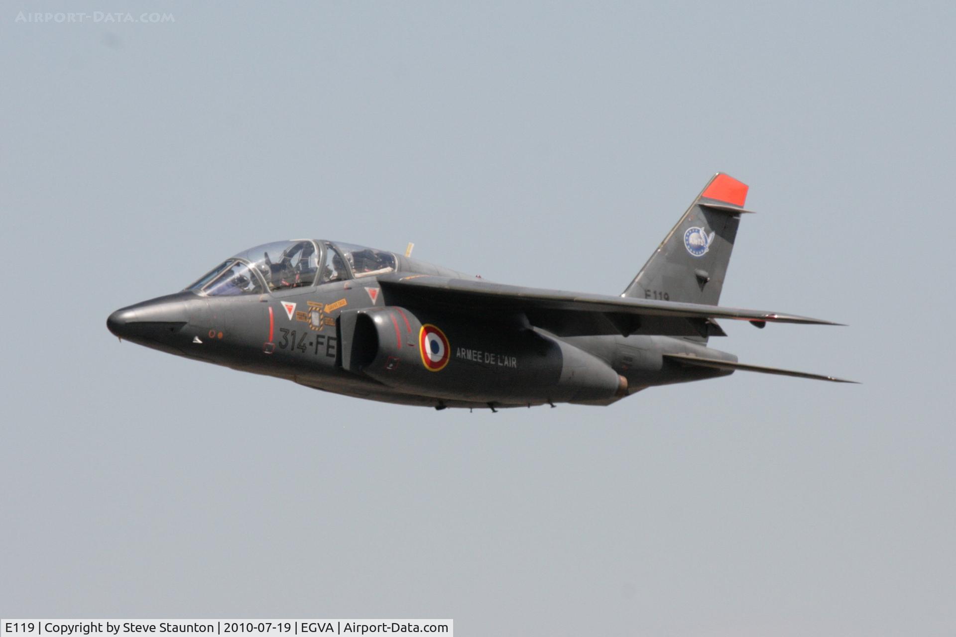 E119, Dassault-Dornier Alpha Jet E C/N E119, Taken at the Royal International Air Tattoo 2010