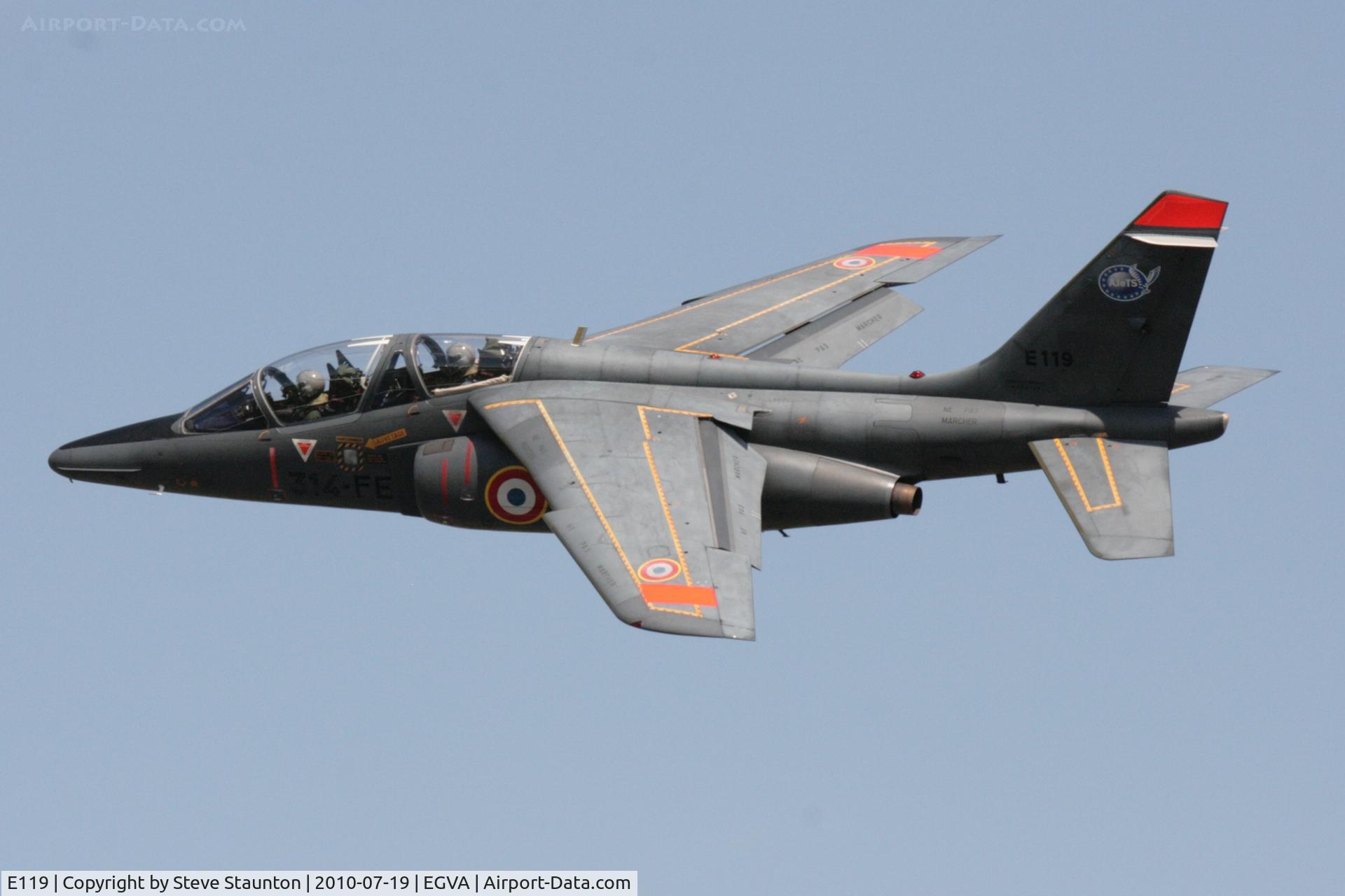 E119, Dassault-Dornier Alpha Jet E C/N E119, Taken at the Royal International Air Tattoo 2010