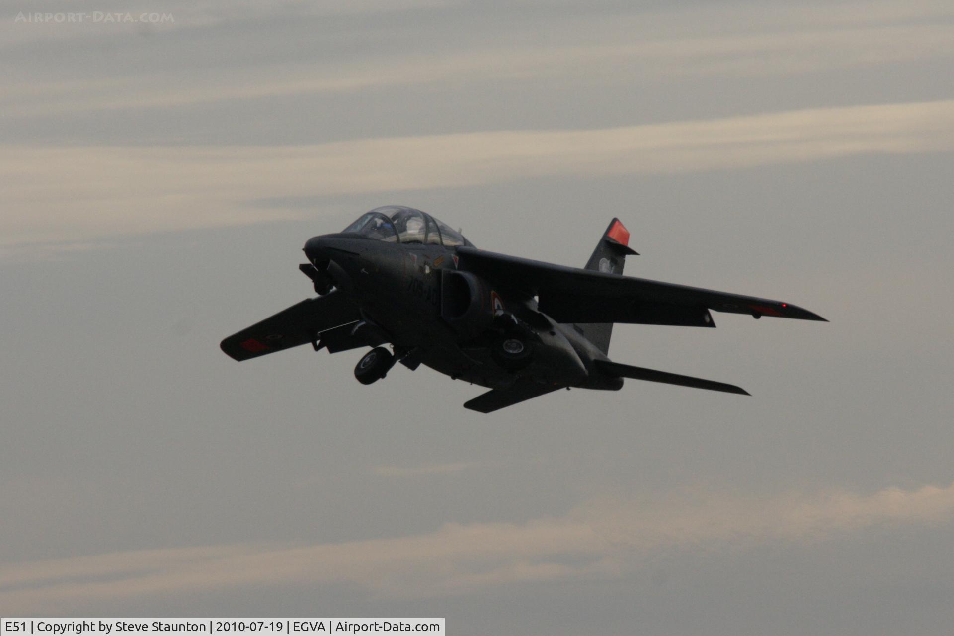 E51, Dassault-Dornier Alpha Jet E C/N E51, Taken at the Royal International Air Tattoo 2010