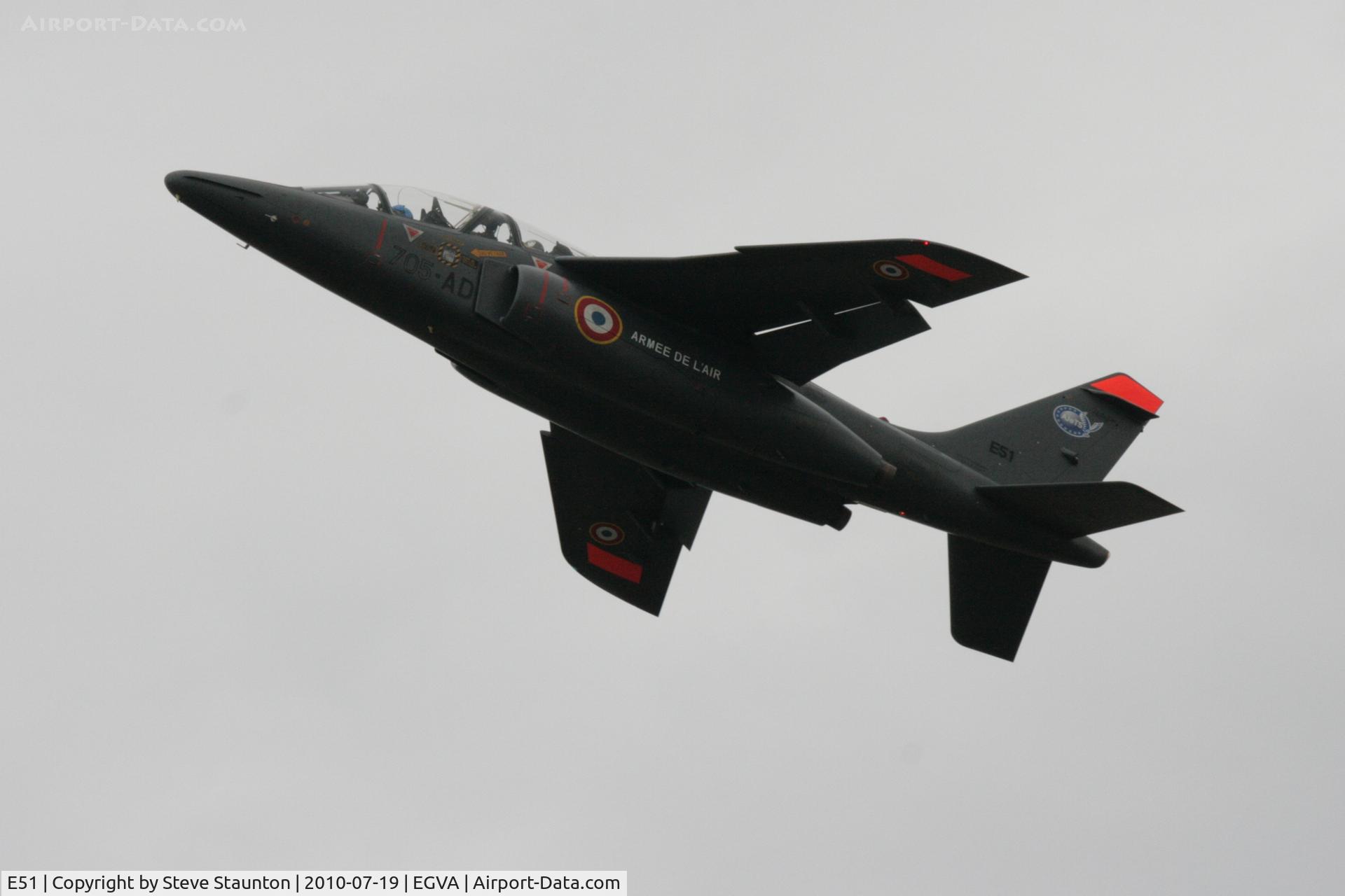 E51, Dassault-Dornier Alpha Jet E C/N E51, Taken at the Royal International Air Tattoo 2010