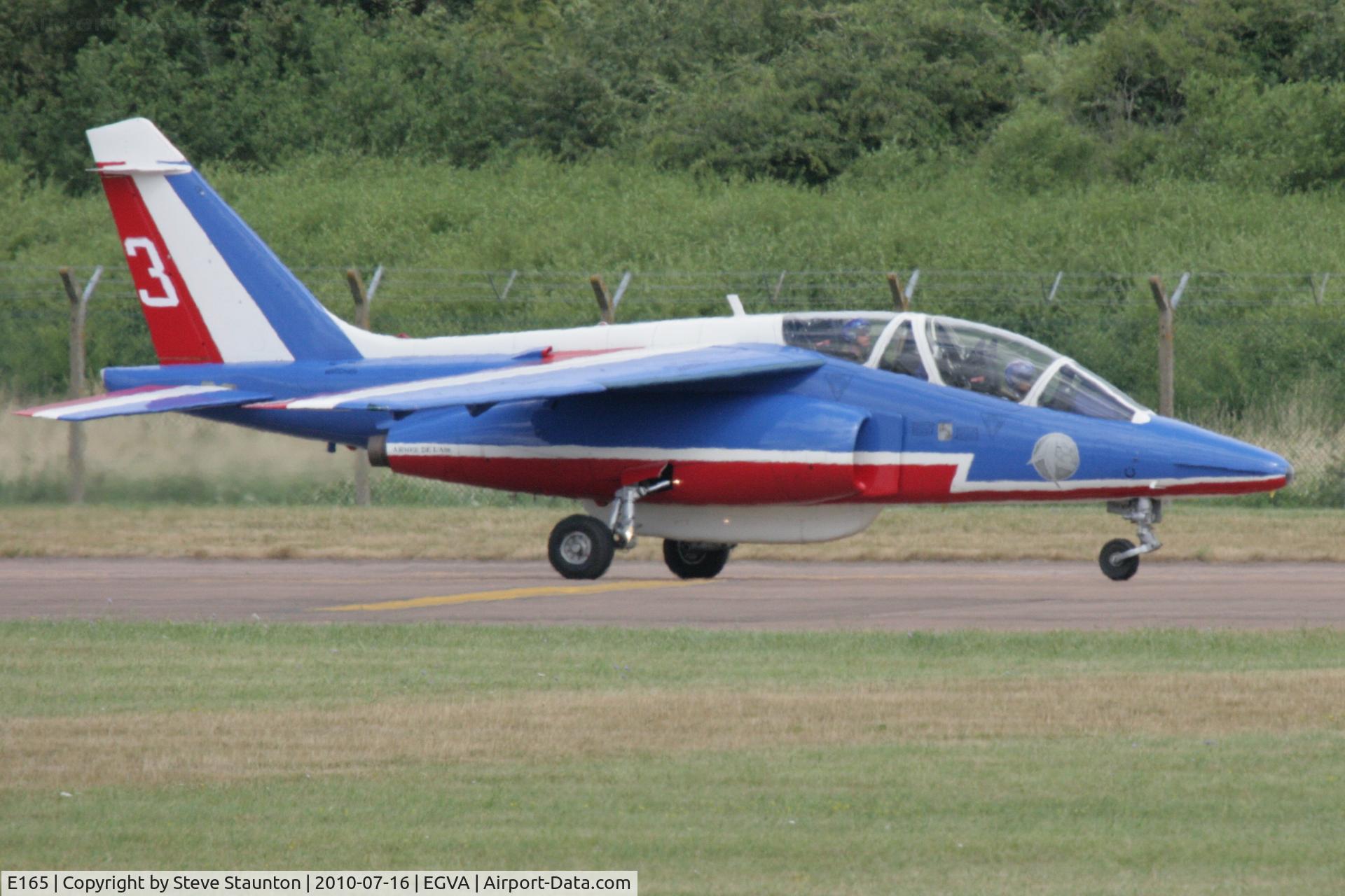 E165, Dassault-Dornier Alpha Jet E C/N E165, Taken at the Royal International Air Tattoo 2010