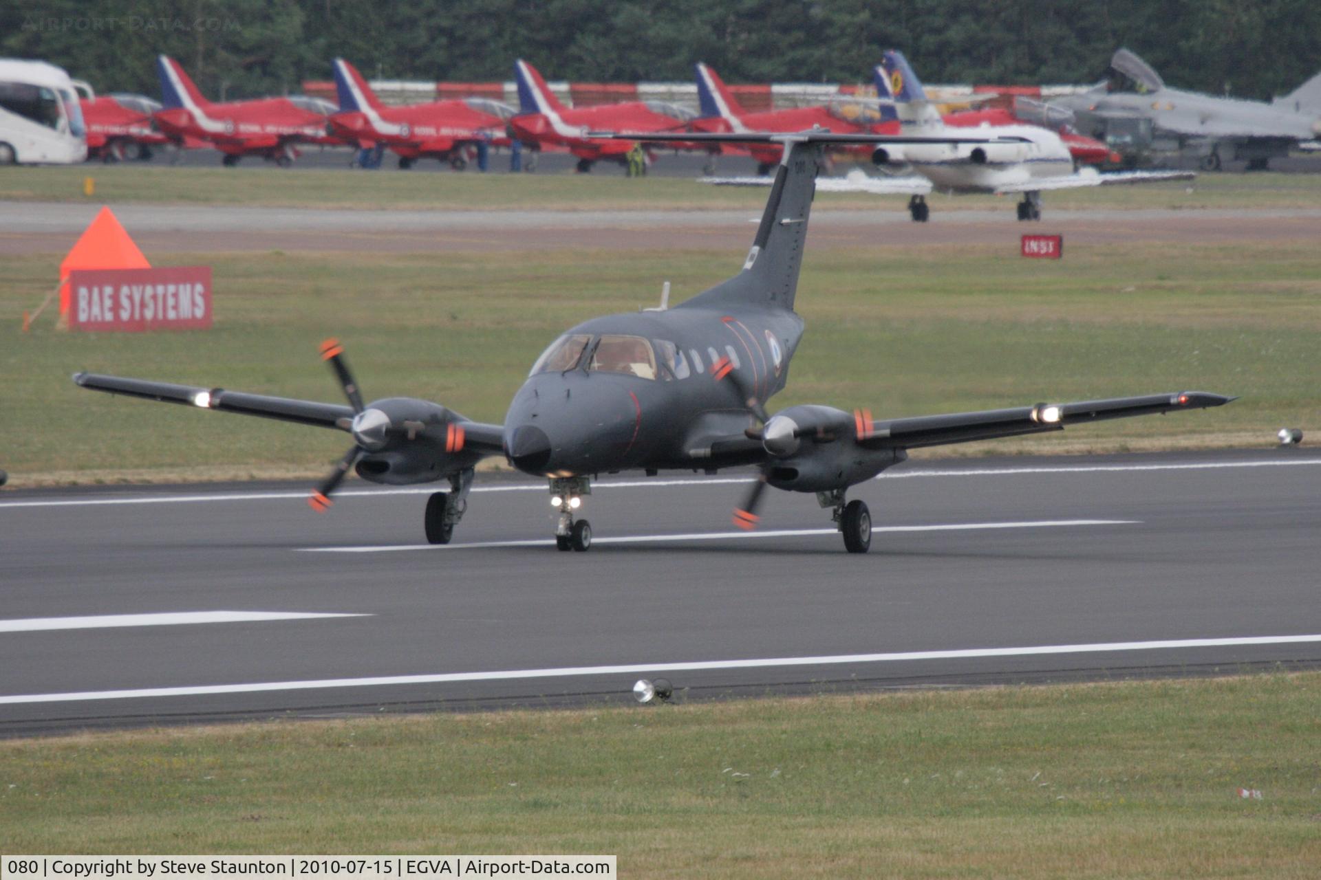 080, Embraer EMB-121AA Xingu C/N 121080, Taken at the Royal International Air Tattoo 2010