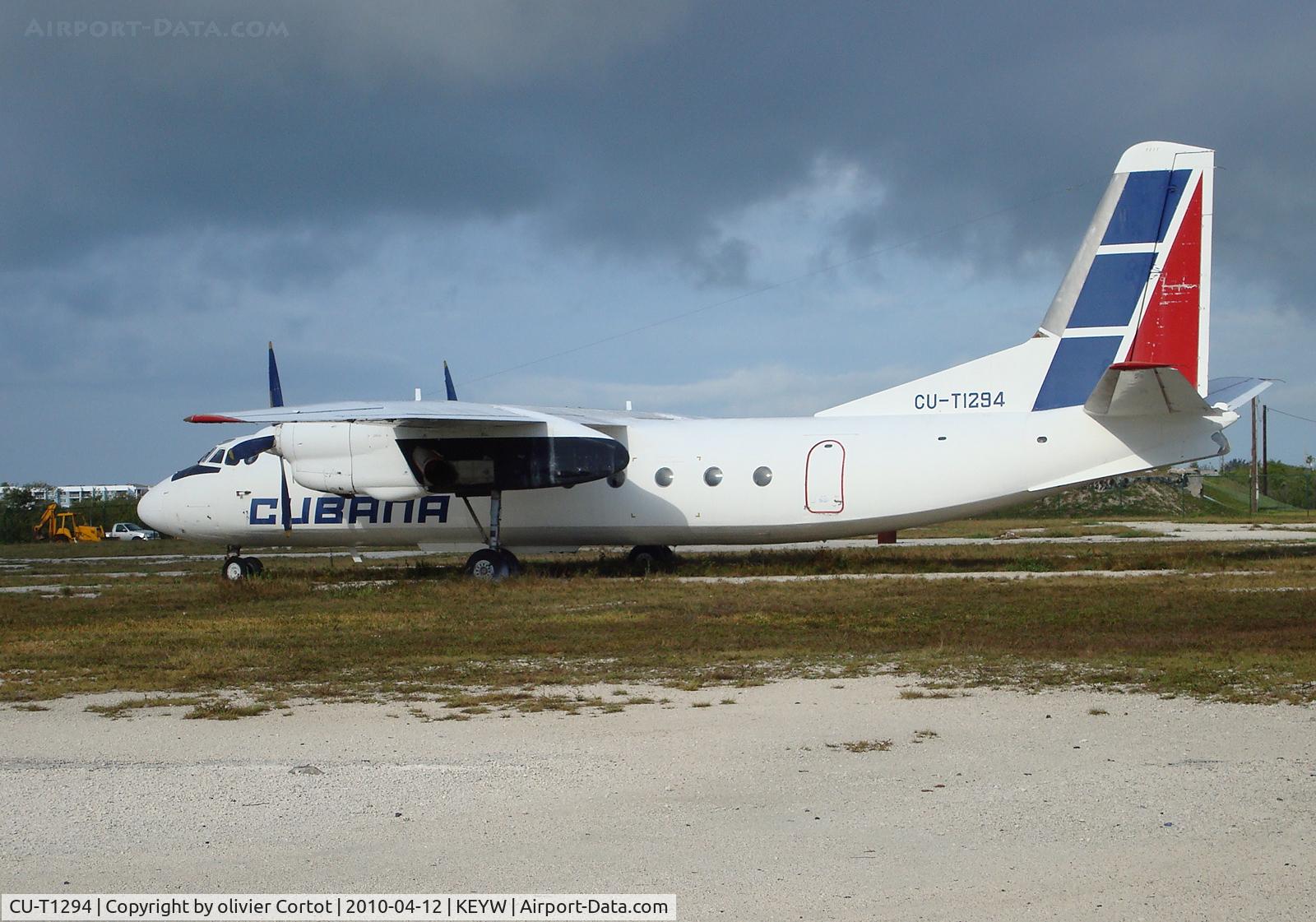 CU-T1294, 1972 Antonov An-24RV C/N 27308105, Still waiting for a buyer, Key west airport.