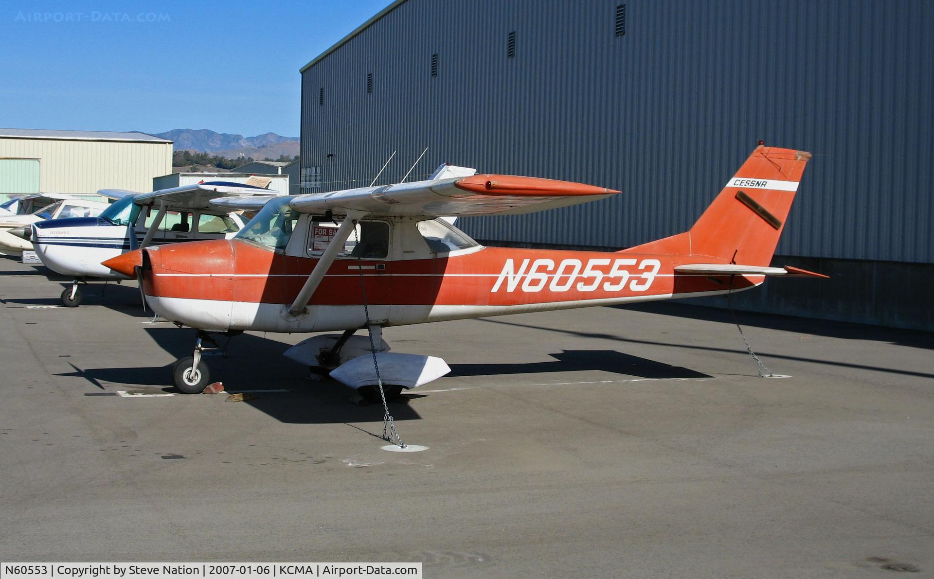 N60553, 1969 Cessna 150J C/N 15070397, 1969 Cessna 150J at Camarillo Airport (CA) home base on sunny, balmy January day