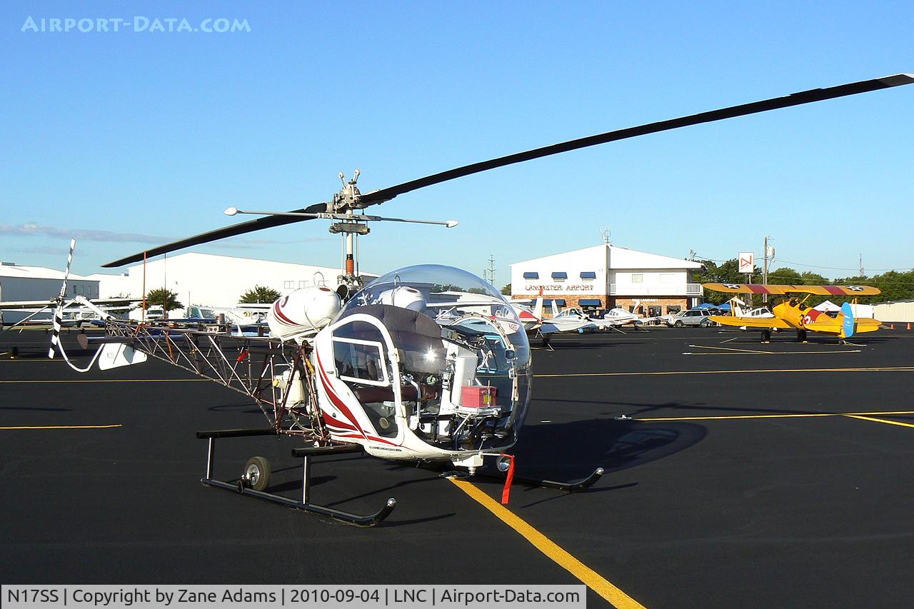 N17SS, 1957 Bell 47G-2 C/N 1982, At Lancaster Municipal - Warbirds on Parade Fly-in.
