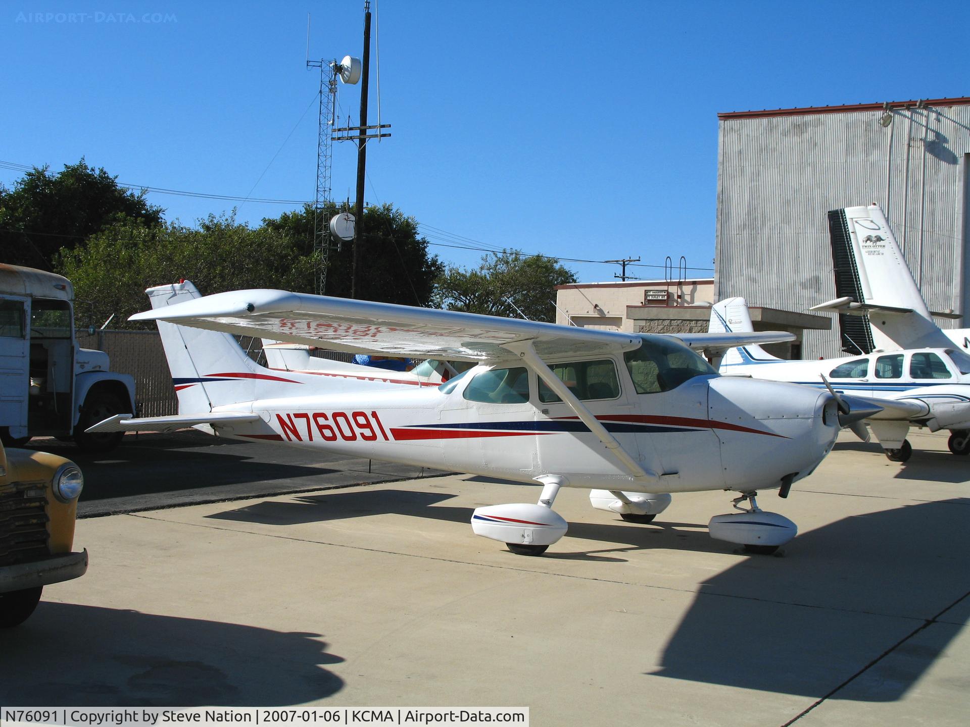 N76091, 1976 Cessna 172N C/N 17268121, 1976 Cessna 172N at Camarillo Airport (CA) home base on sunny, balmy January day