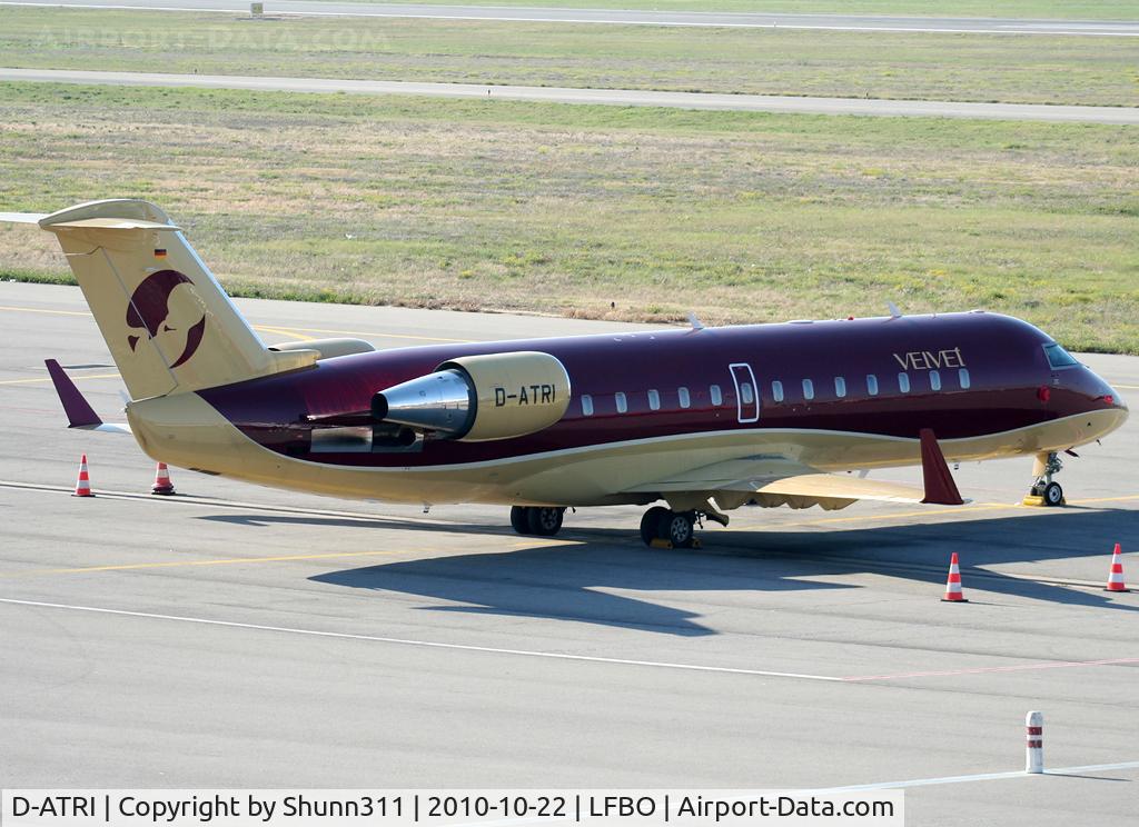 D-ATRI, 2007 Bombardier Challenger 850 (CL-600-2B19) C/N 8081, Parked at the General Aviation area...