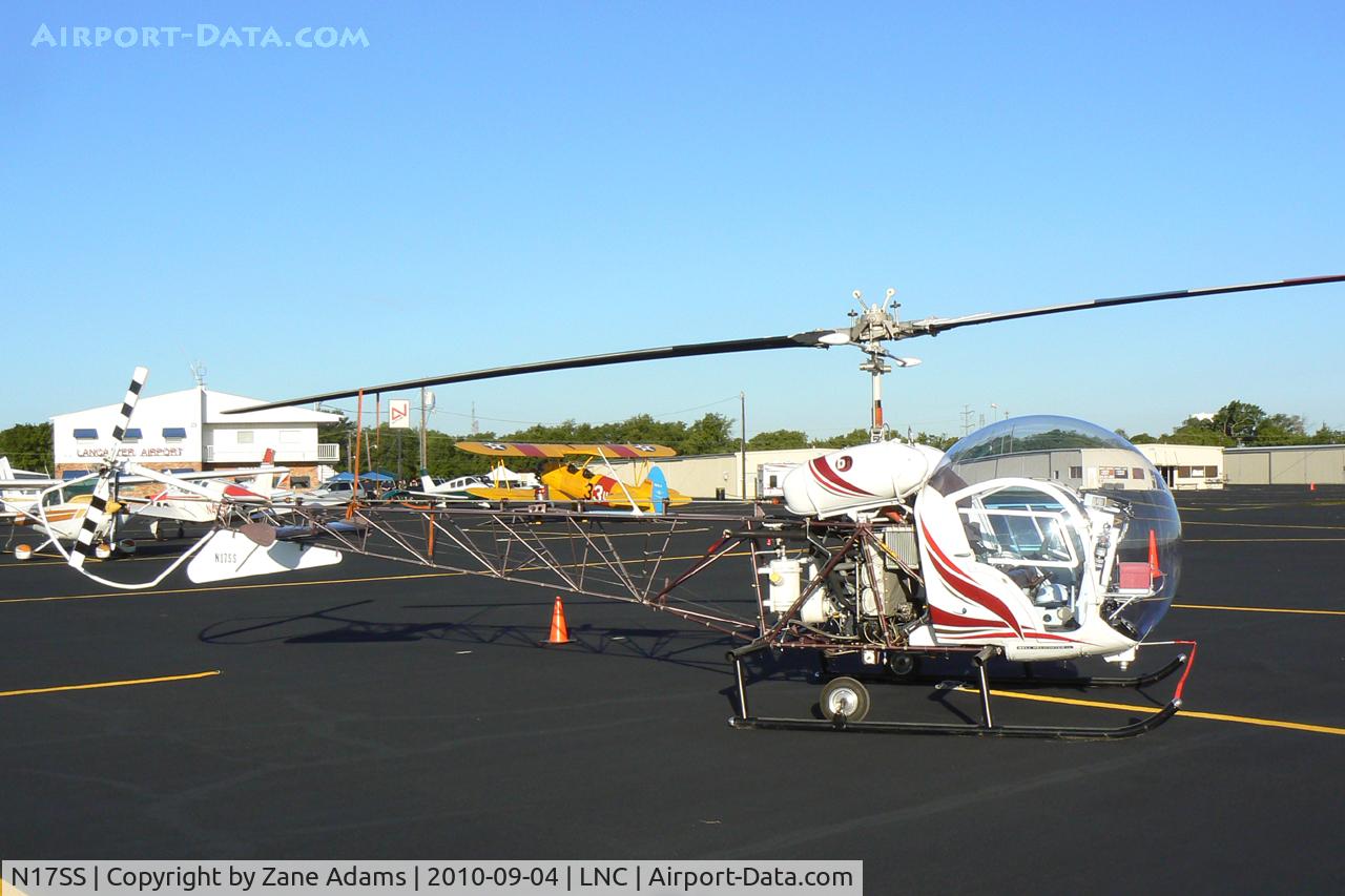 N17SS, 1957 Bell 47G-2 C/N 1982, At Lancaster Municipal - Warbirds on Parade Fly-in.