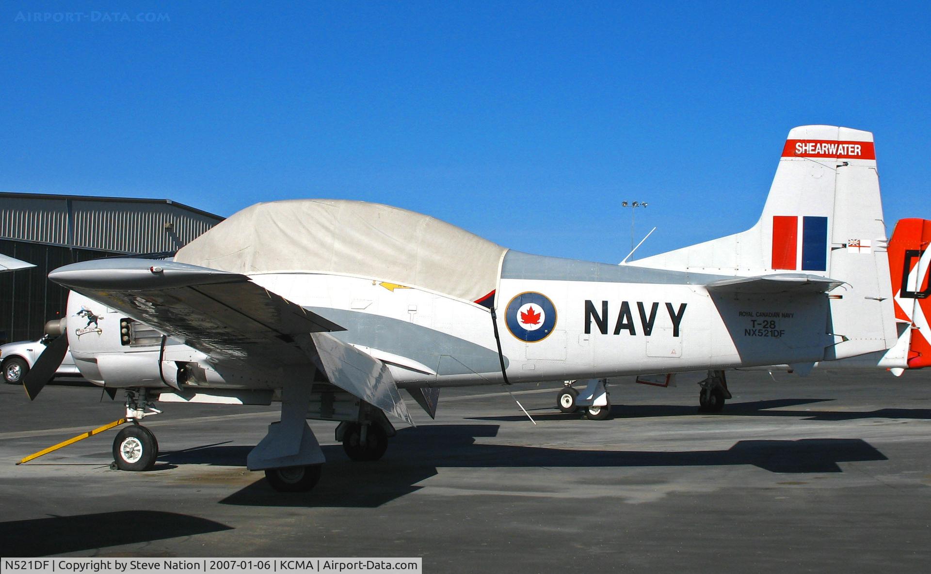 N521DF, 1951 North American T-28A Trojan C/N 521, North American T-28A in ROYAL CANADIAN NAVY marks (NAS) 