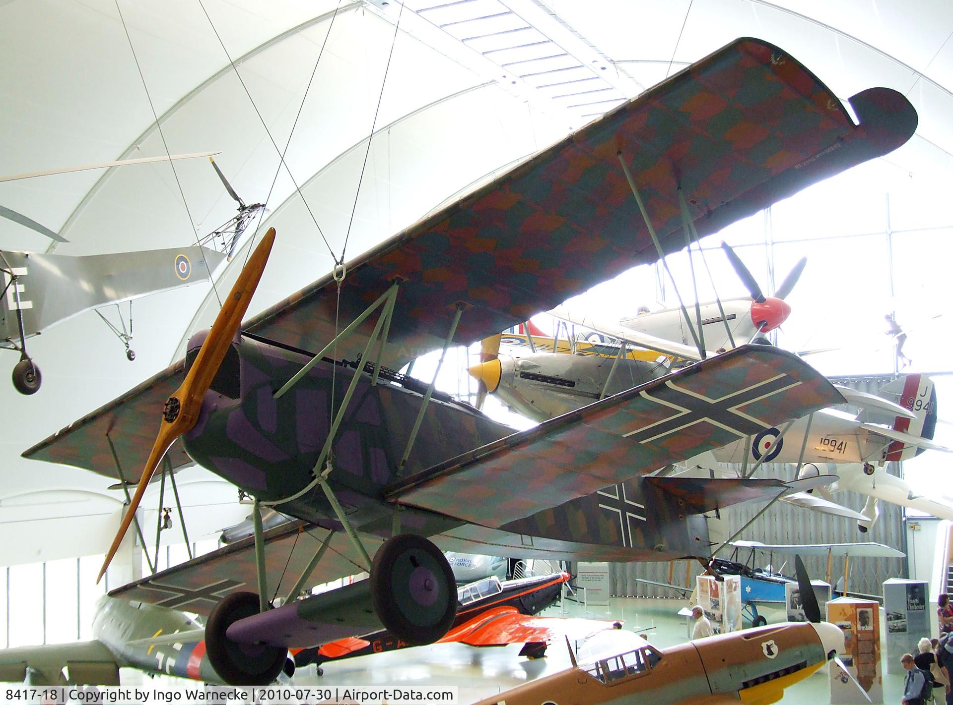 8417-18, Fokker D-VII C/N Not found 8417-18, Fokker D VII at the RAF Museum, Hendon