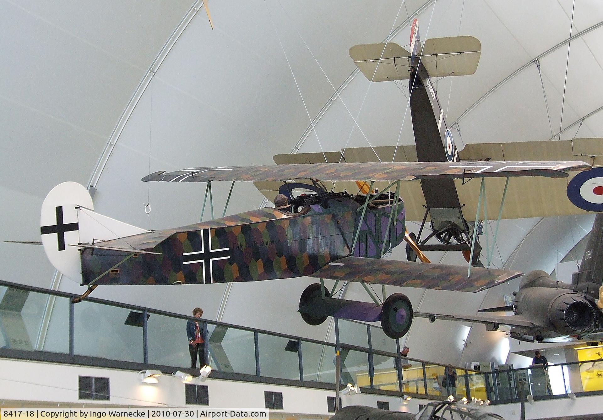 8417-18, Fokker D-VII C/N Not found 8417-18, Fokker D VII at the RAF Museum, Hendon