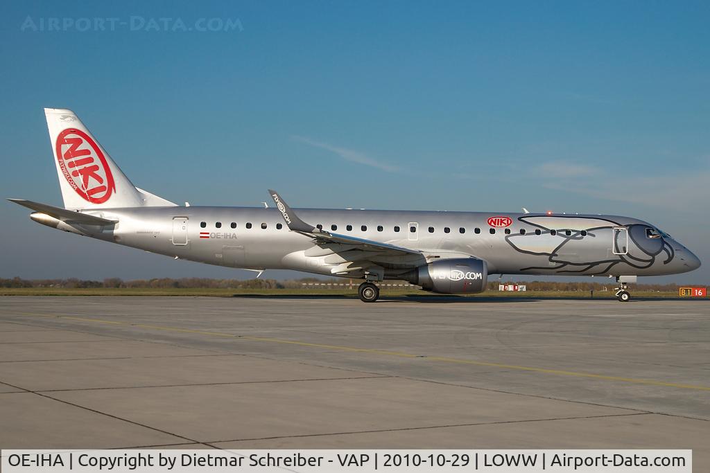 OE-IHA, 2009 Embraer 190LR (ERJ-190-100LR) C/N 19000285, Flyniki Embraer 190