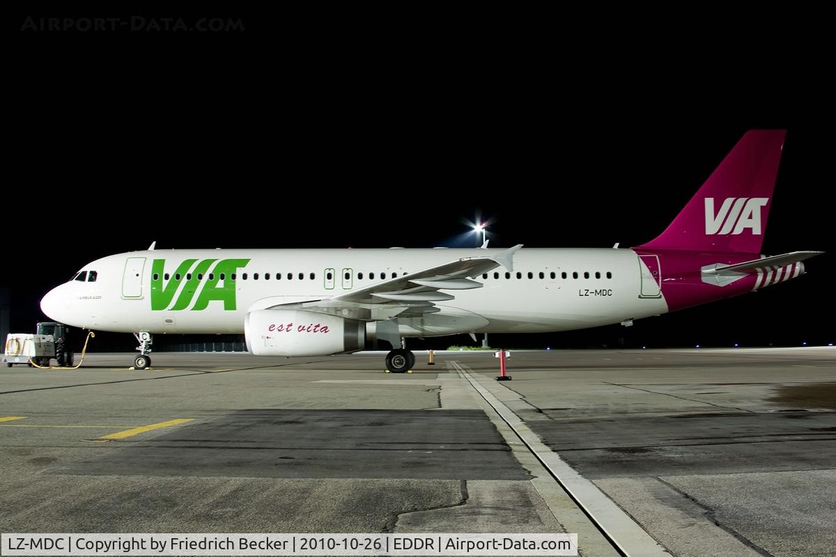 LZ-MDC, 2010 Airbus A320-232 C/N 4270, nightstop at Saarbrücken