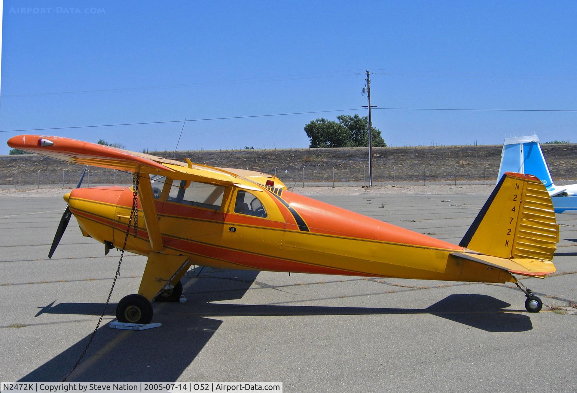 N2472K, 1947 Luscombe 8E Silvaire C/N 5199, Locally-based 1947 Luscombe 8E at Yuba City, CA