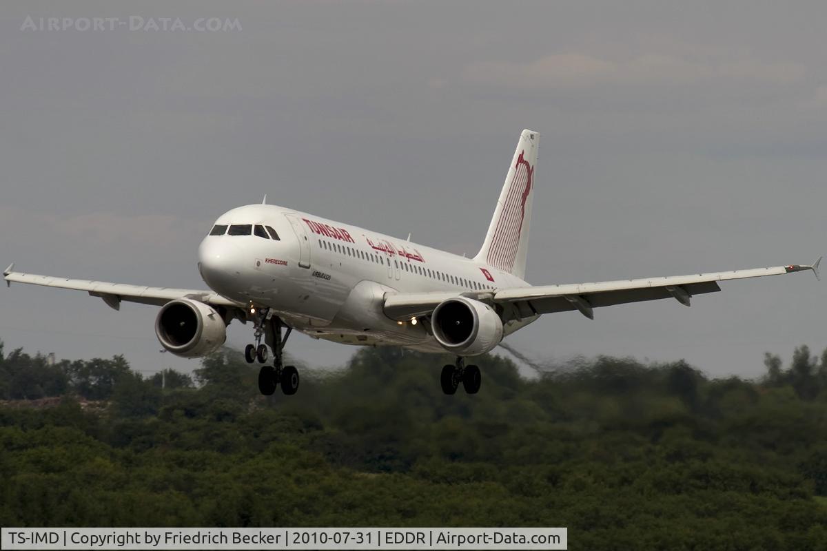TS-IMD, 1991 Airbus A320-211 C/N 0205, short final RW27