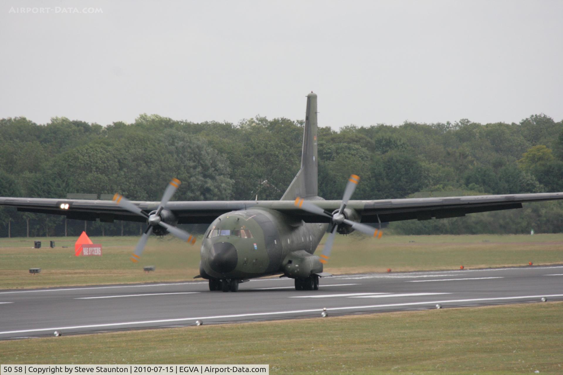 50 58, Transall C-160D C/N D80, Taken at the Royal International Air Tattoo 2010