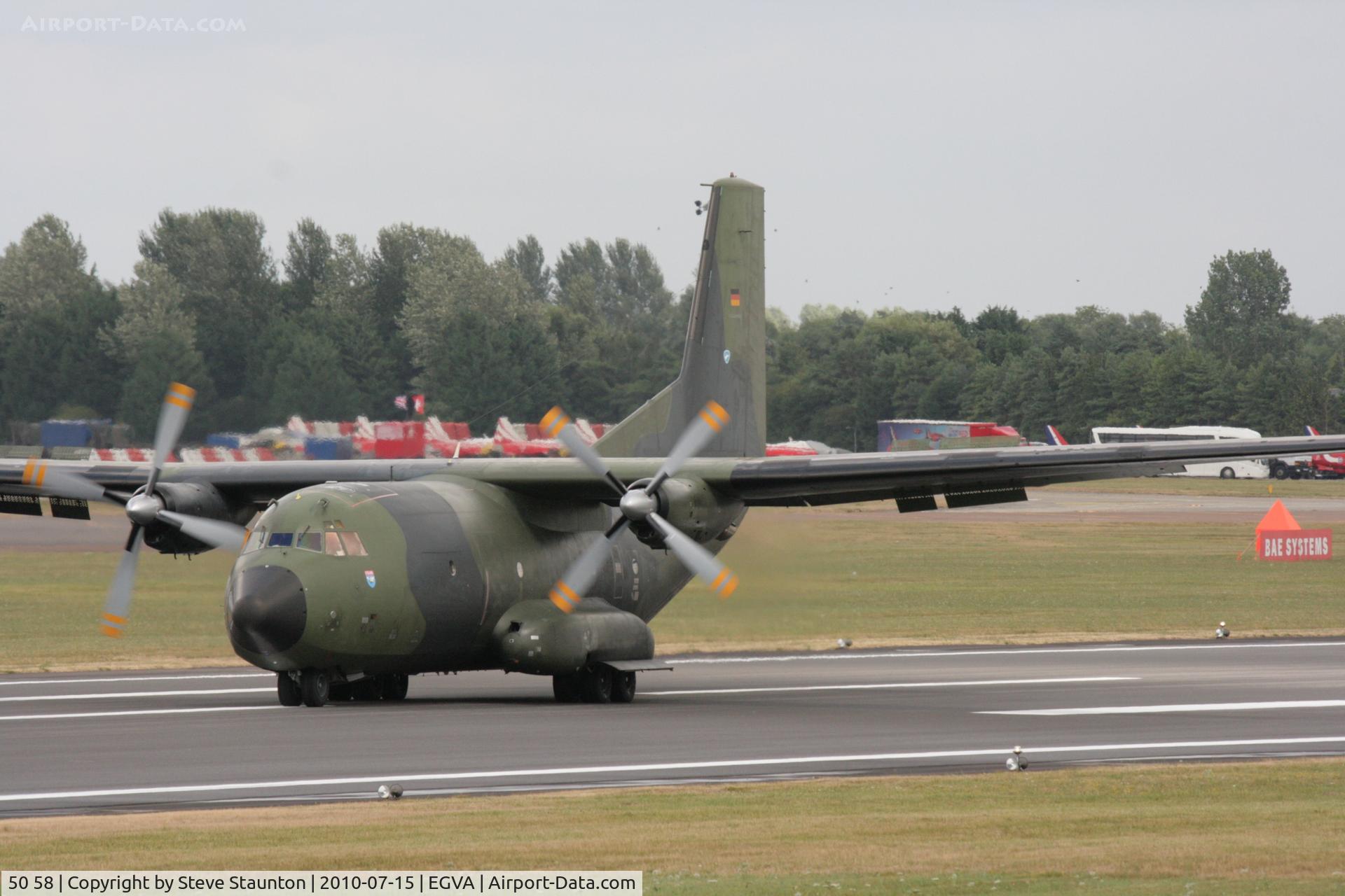 50 58, Transall C-160D C/N D80, Taken at the Royal International Air Tattoo 2010