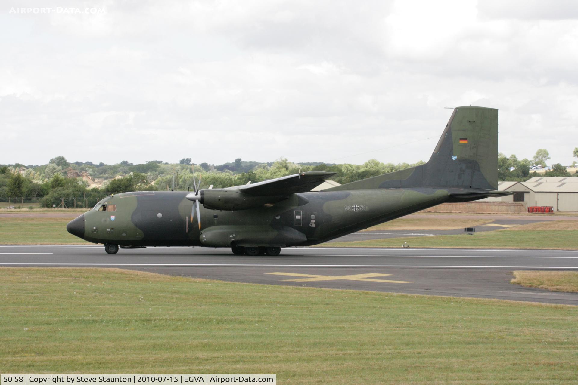 50 58, Transall C-160D C/N D80, Taken at the Royal International Air Tattoo 2010