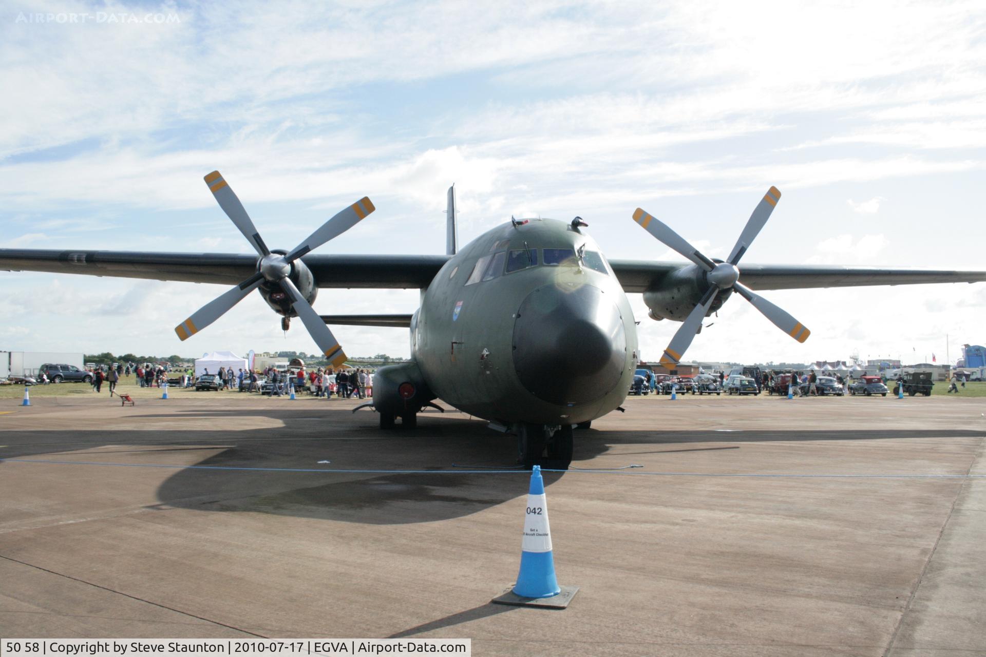50 58, Transall C-160D C/N D80, Taken at the Royal International Air Tattoo 2010