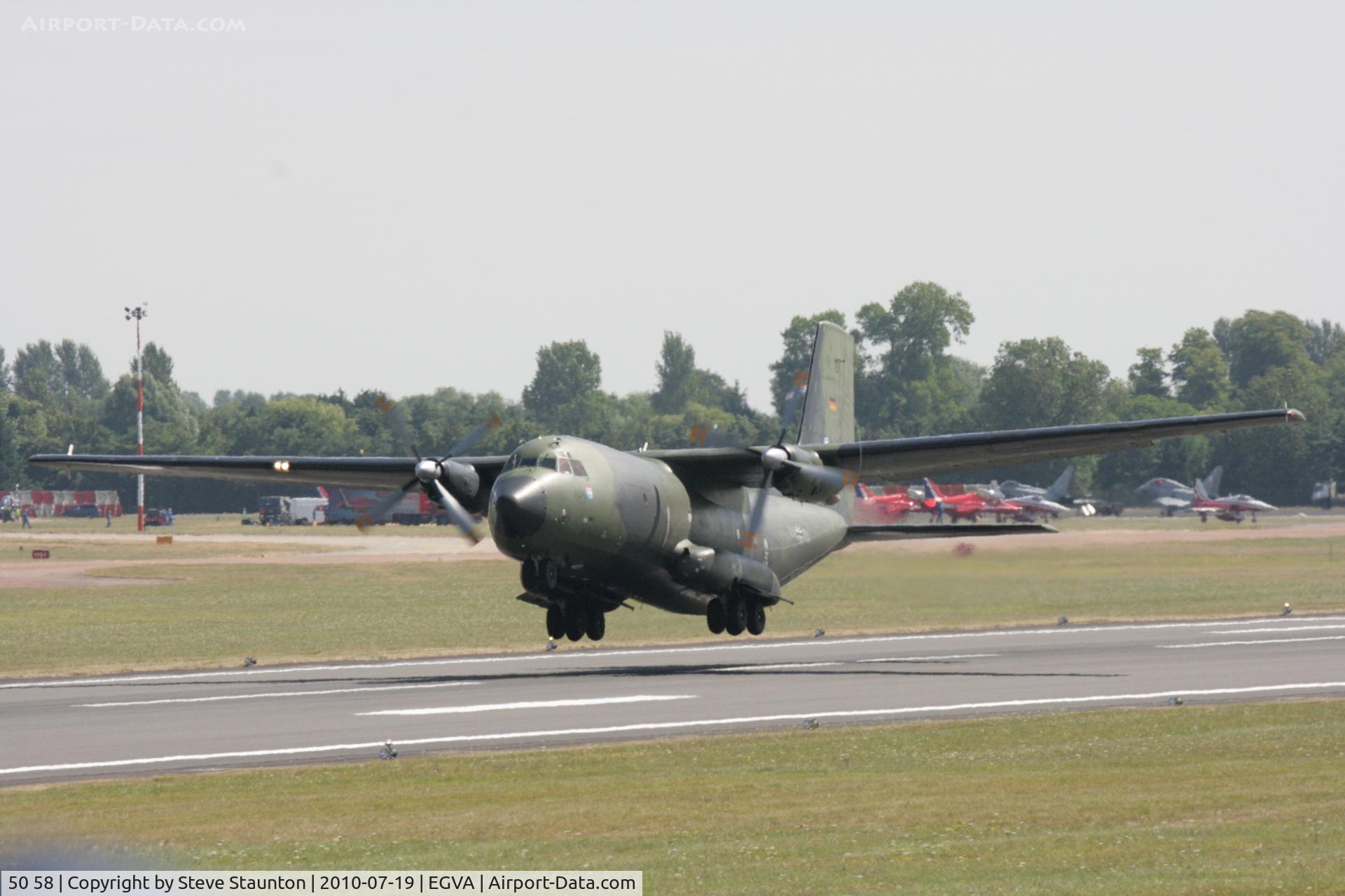 50 58, Transall C-160D C/N D80, Taken at the Royal International Air Tattoo 2010